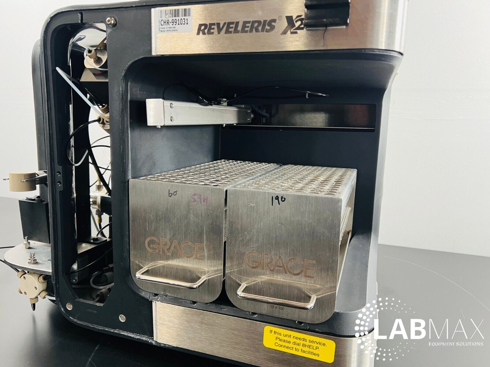 Used Grace Reveleris Flash Chromatography System with Fraction Collection Trays