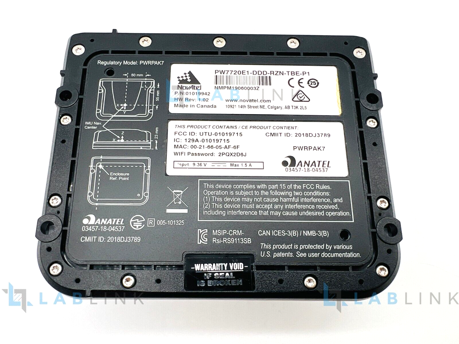 Used NovAtel PwrPak7D-E1 GNSS Receiver PW7720E1-DDD-RZN-TBE-P1 GPS+GLO+QZSS PWRPAK7