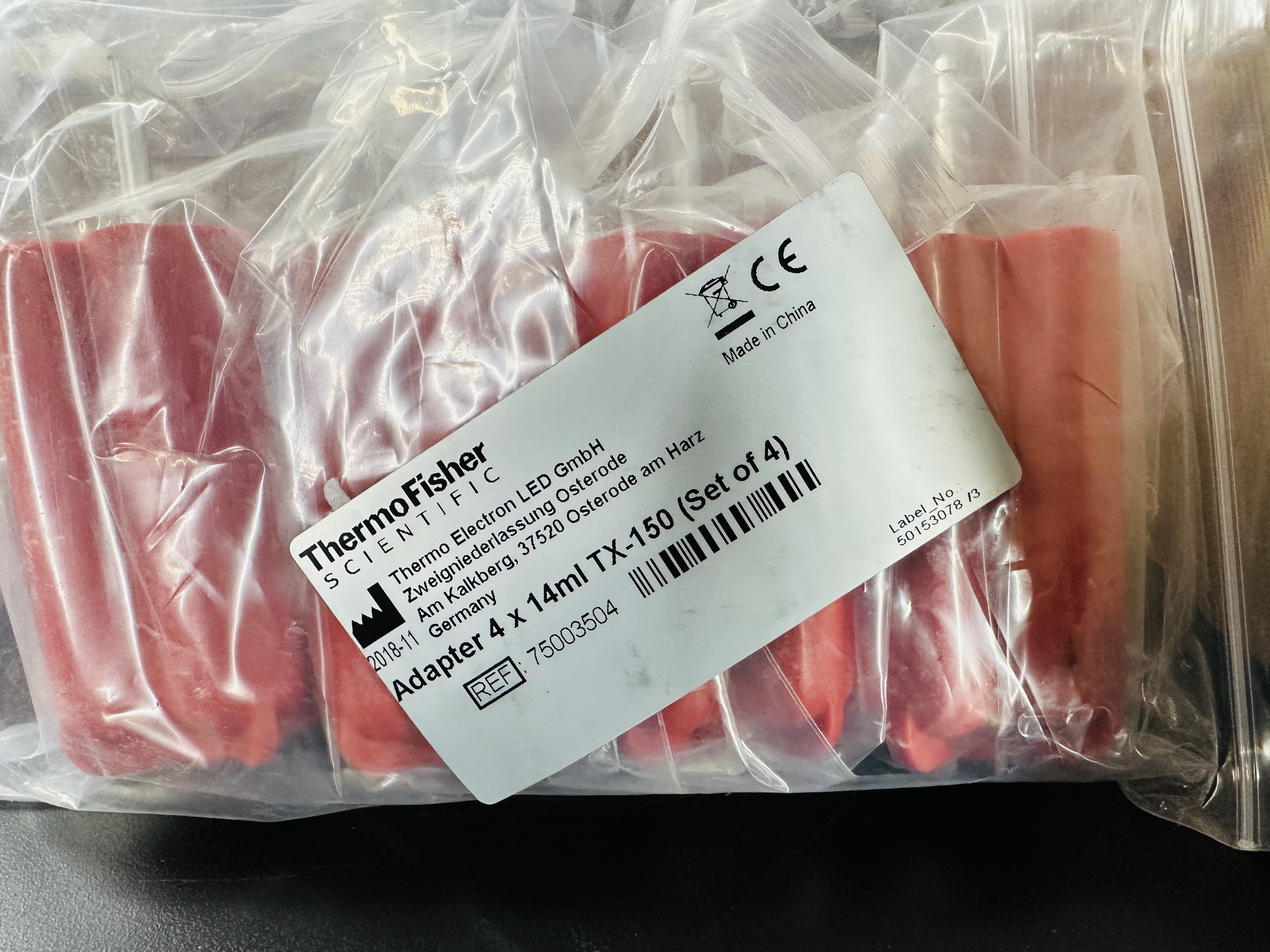 Used Thermo TX-150 Centrifuge Rotor + Buckets + Adapters + Biocontainment Lids