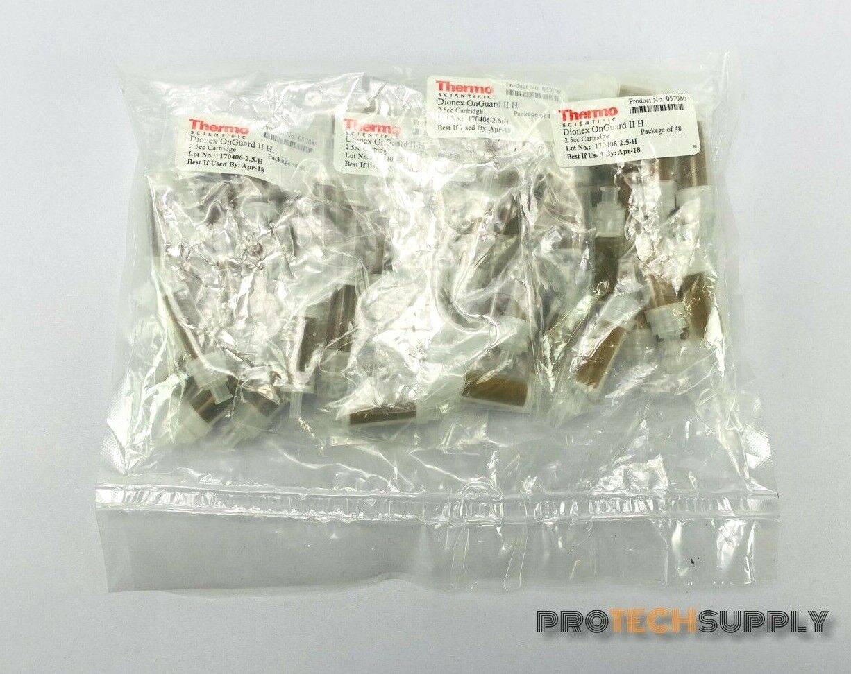 Thermo Scientific Dionex OnGuard II H 2.5cc Cartridge Pack of 48 NEW