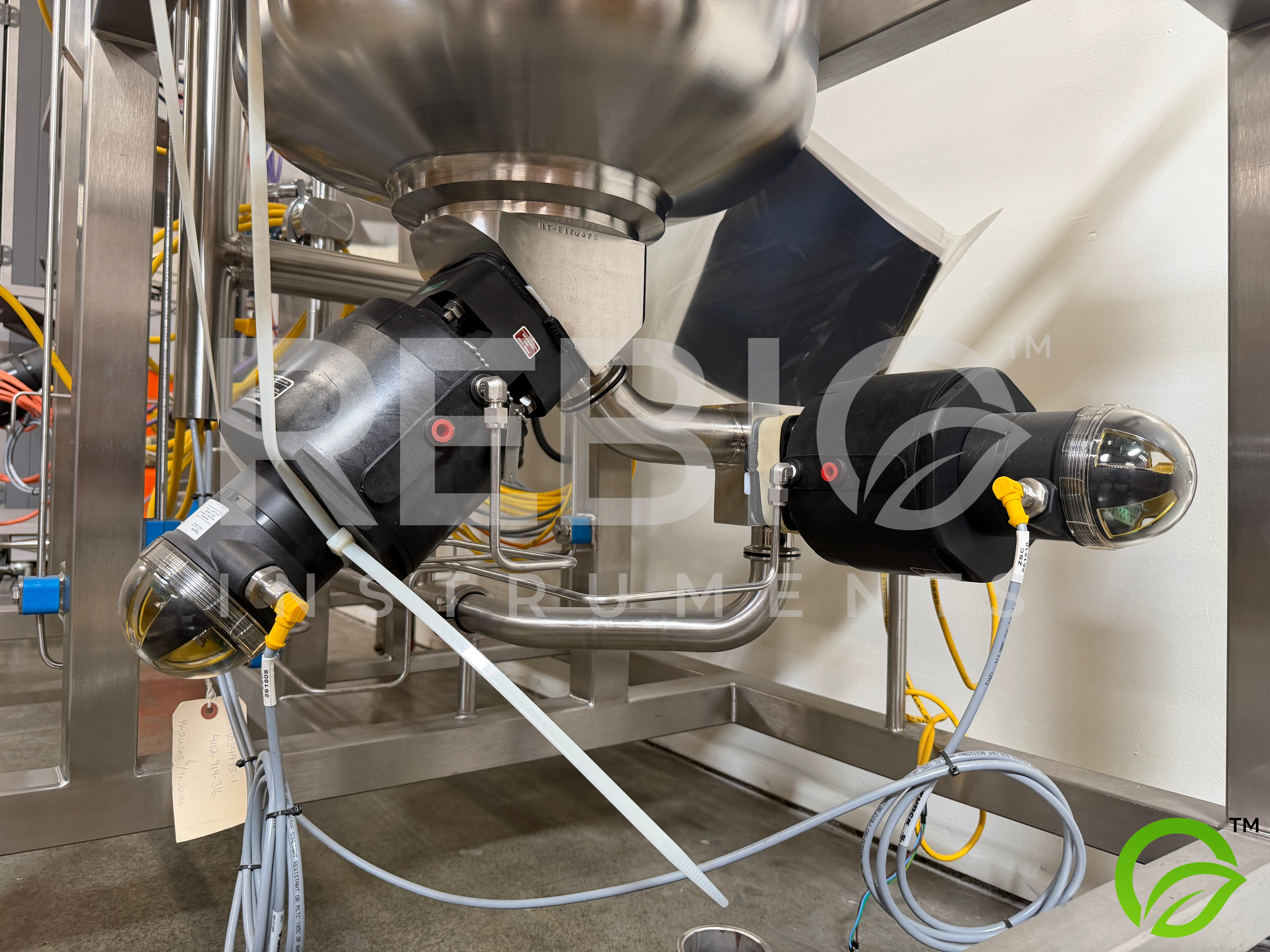 Used Amersham / GE BioProcess Chromatography Skid w/ BPG 100/500 Column, Endress+Hauser Promass, LEWA Pump
