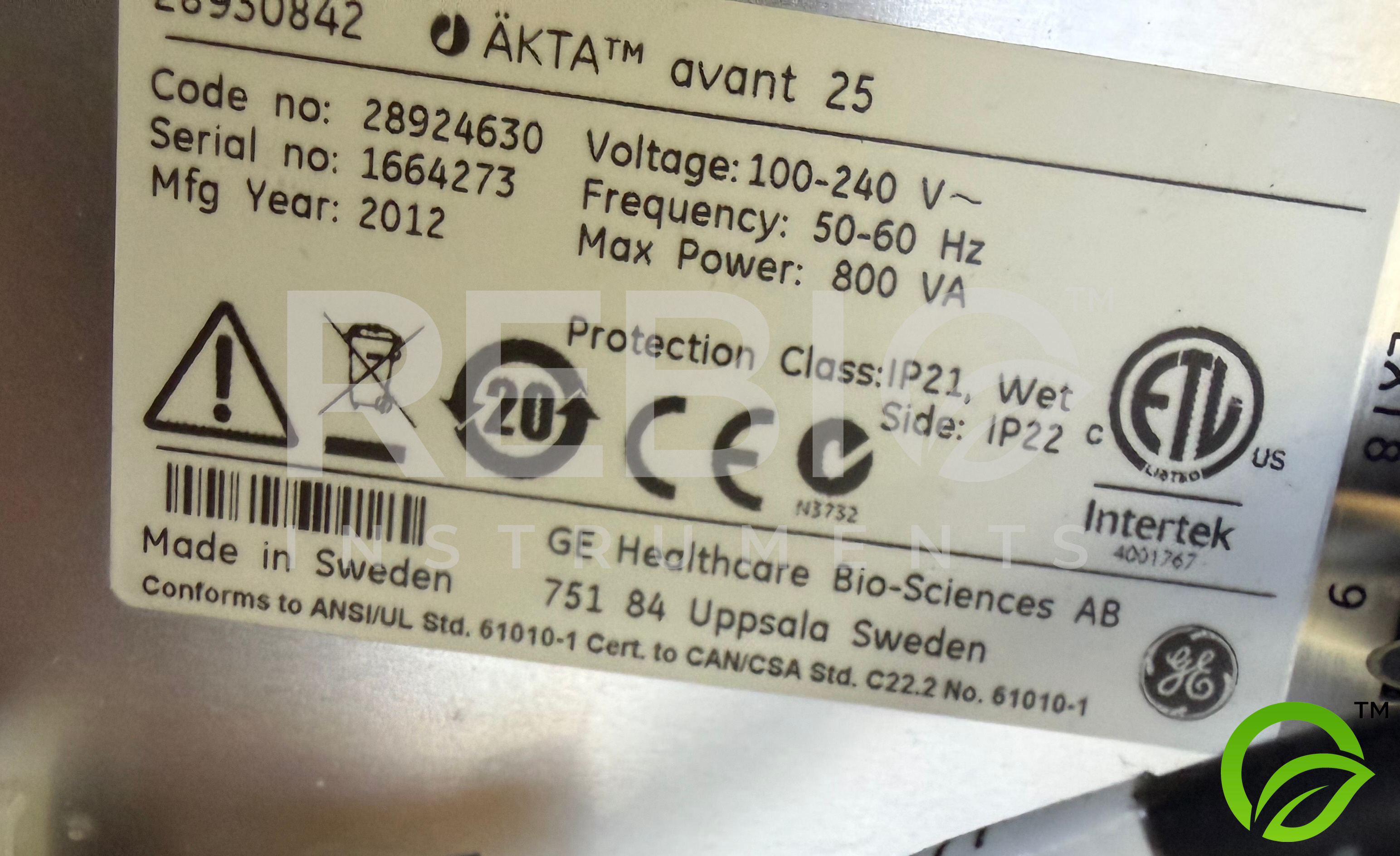 Used GE AKTA Avant 25 Chromatography System FPLC + Spark 840 Plate Reader