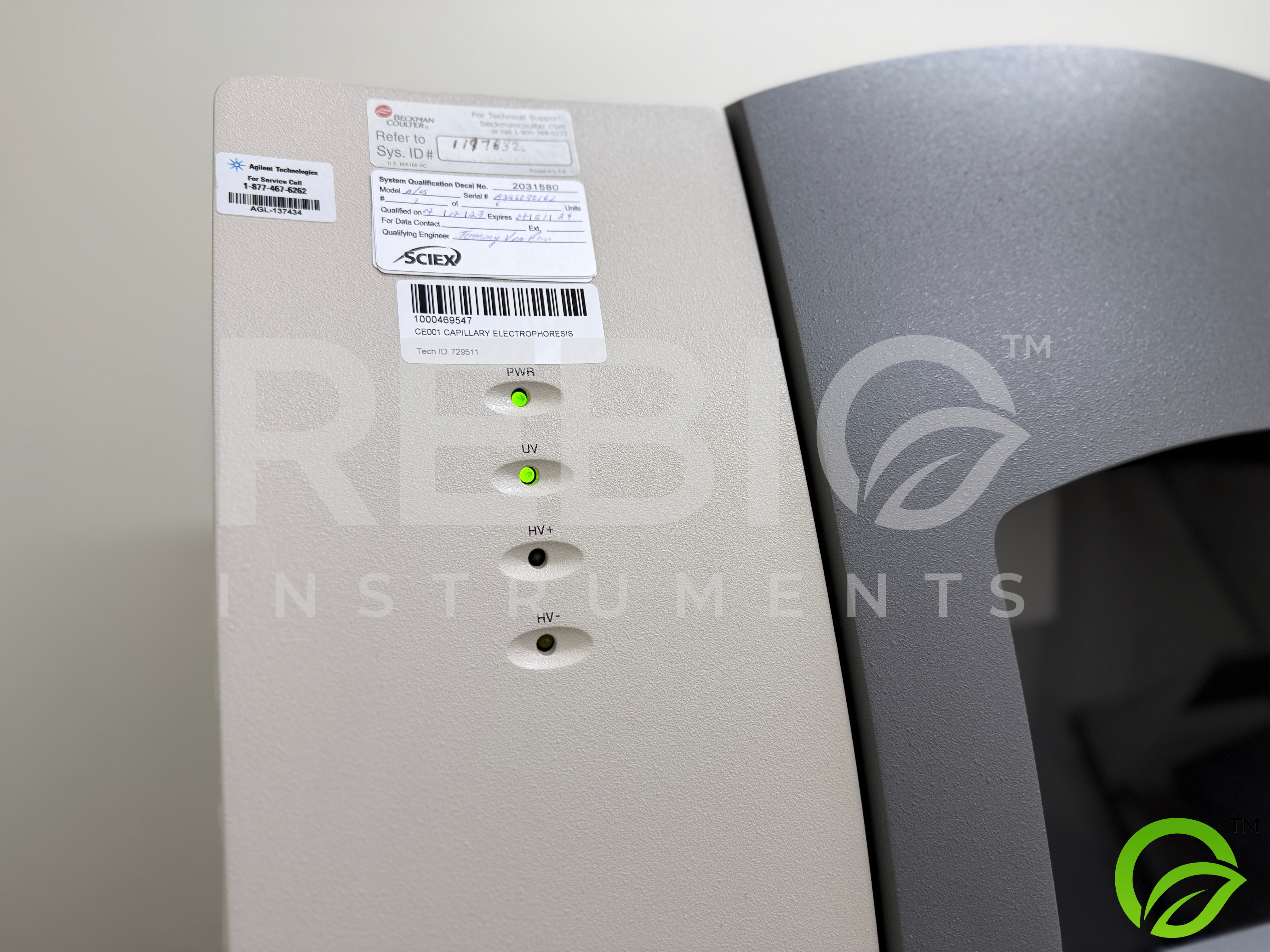 Used Sciex Beckman Coulter PA800 Plus Analyzer Capillary Electrophoresis (CE) System