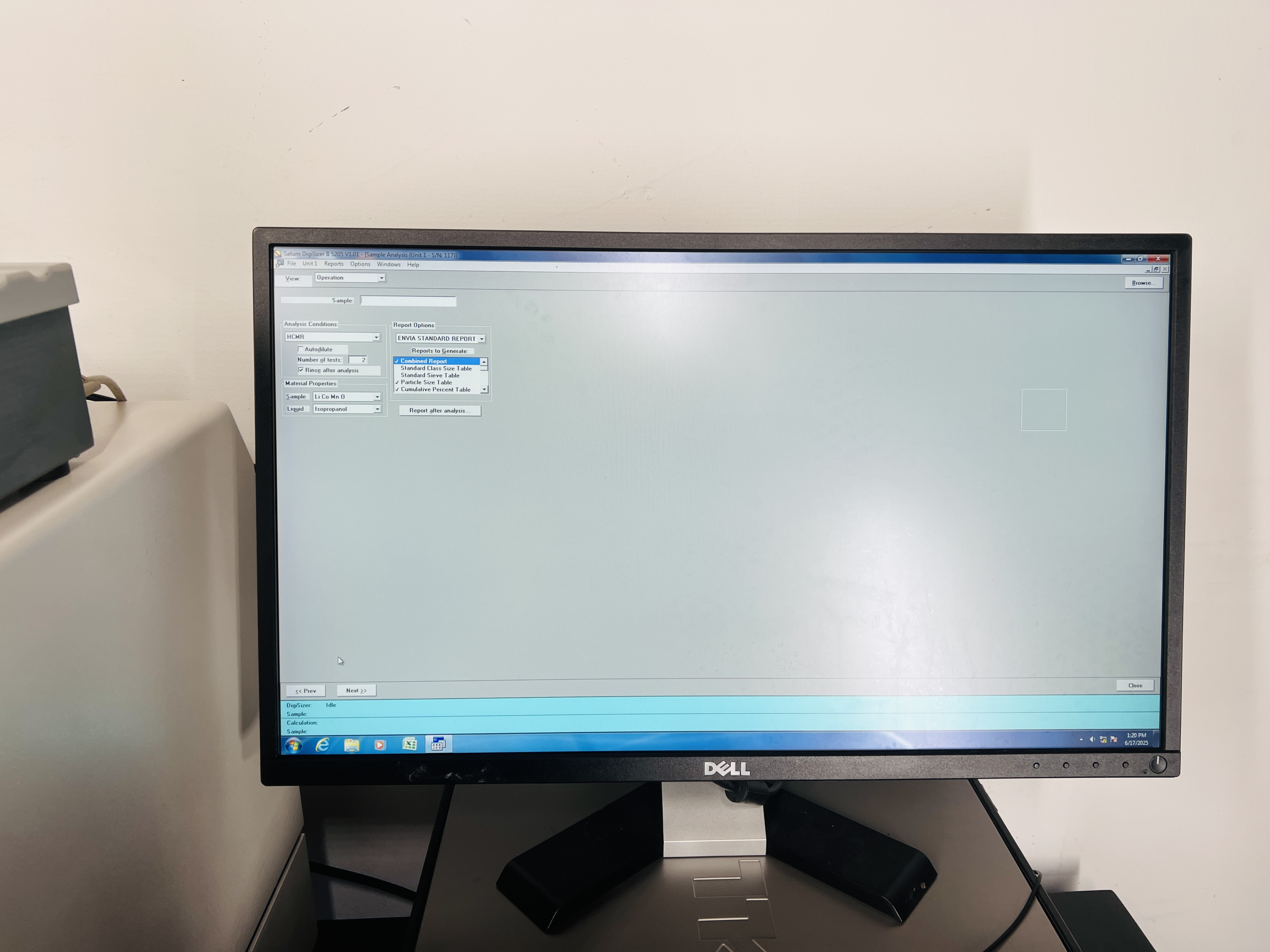 Used Micromeritics Saturn DigiSizer II Particle Size Analyzer