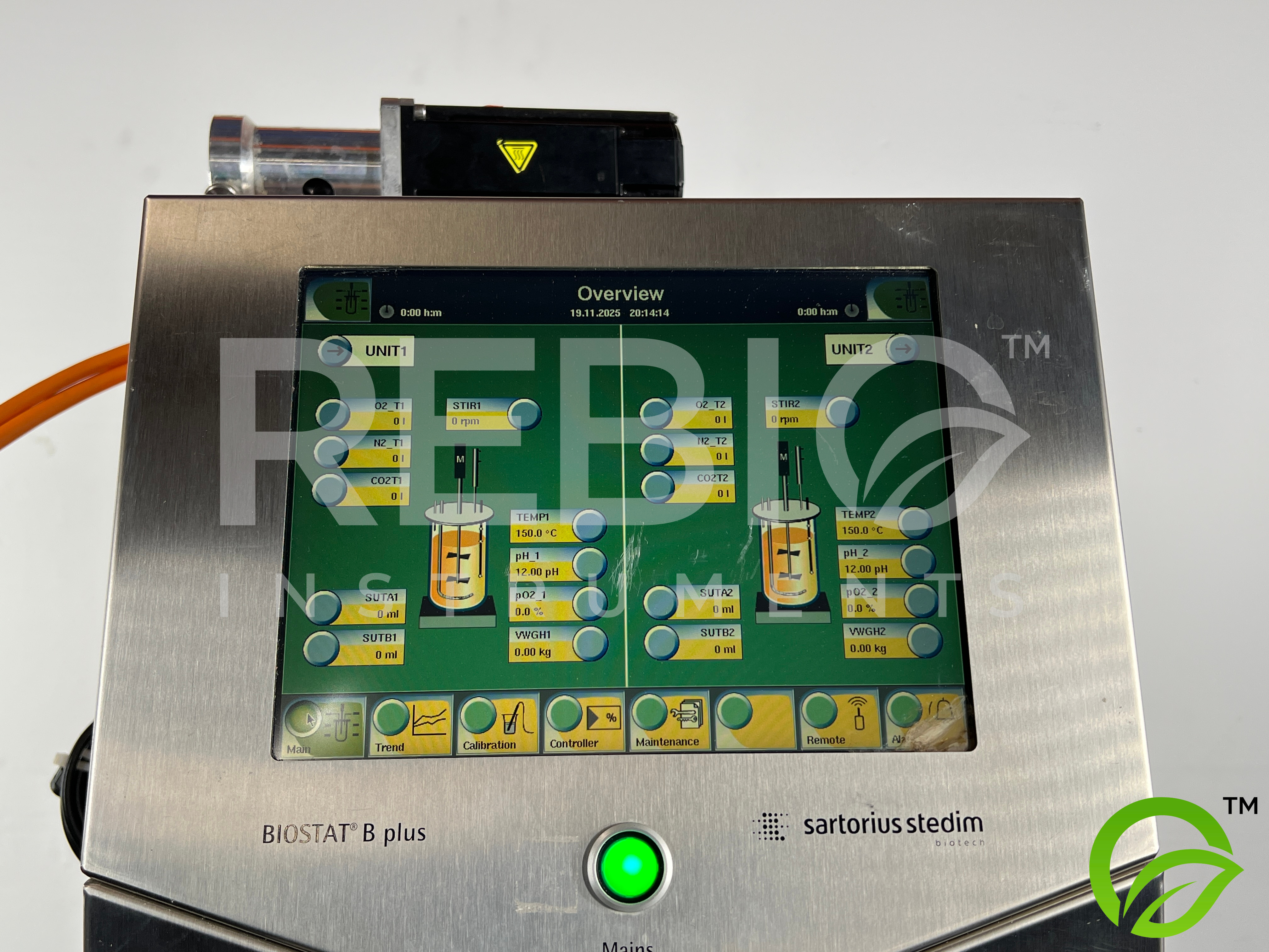 Used Sartorius Biostat B-Plus 8843415 Benchtop Bioreactor with Accessories