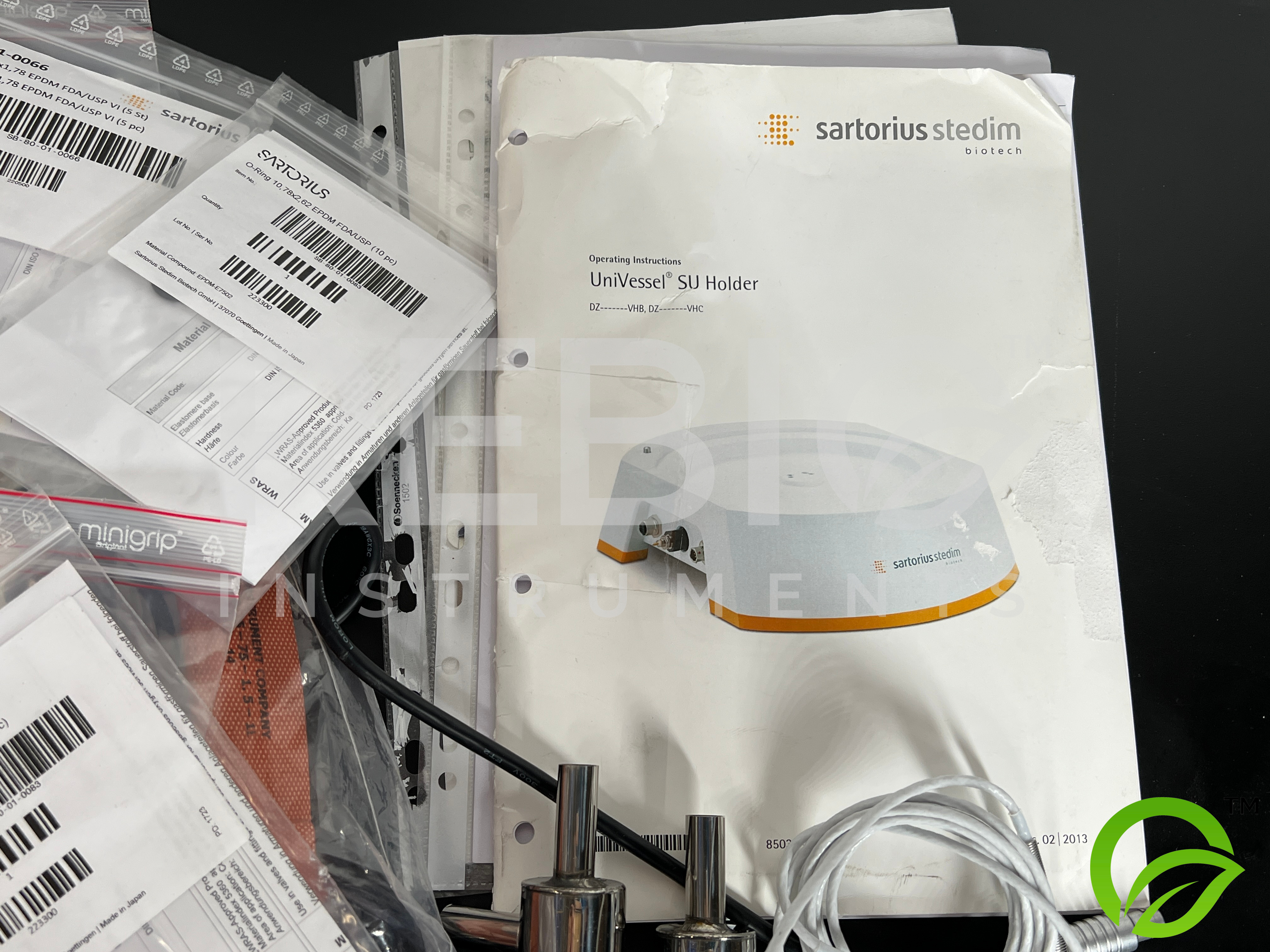 Used Sartorius Biostat B-Plus 8843415 Benchtop Bioreactor with Accessories