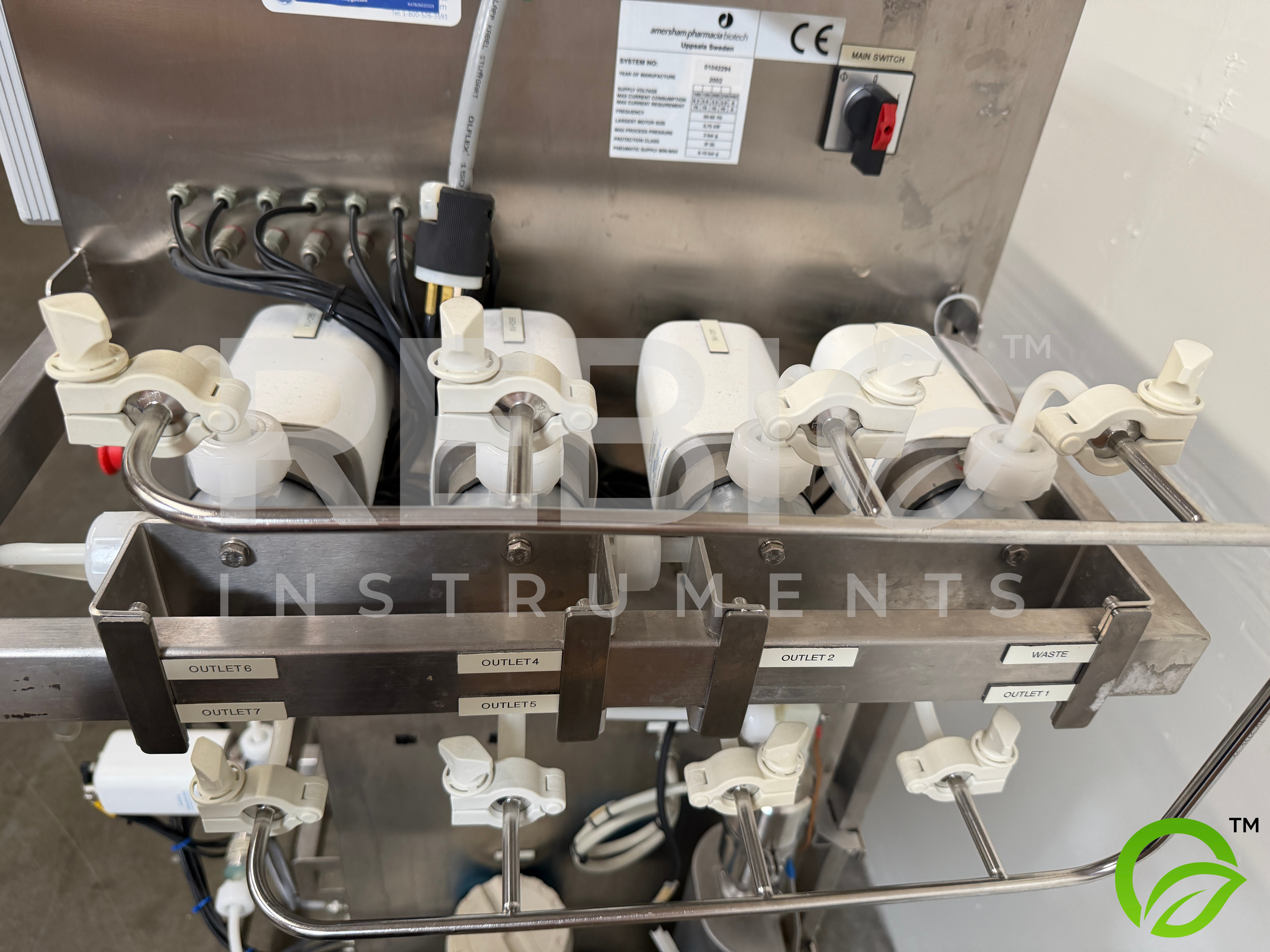 Used Amersham / GE BioProcess Chromatography Skid w/ BPG 100/500 Column, Endress+Hauser Promass, LEWA Pump
