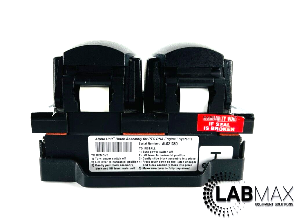 Used MJ Research/Bio-Rad Alpha Unit Dual 48 Well Block Assembly PTC DNA w/ WARRANTY