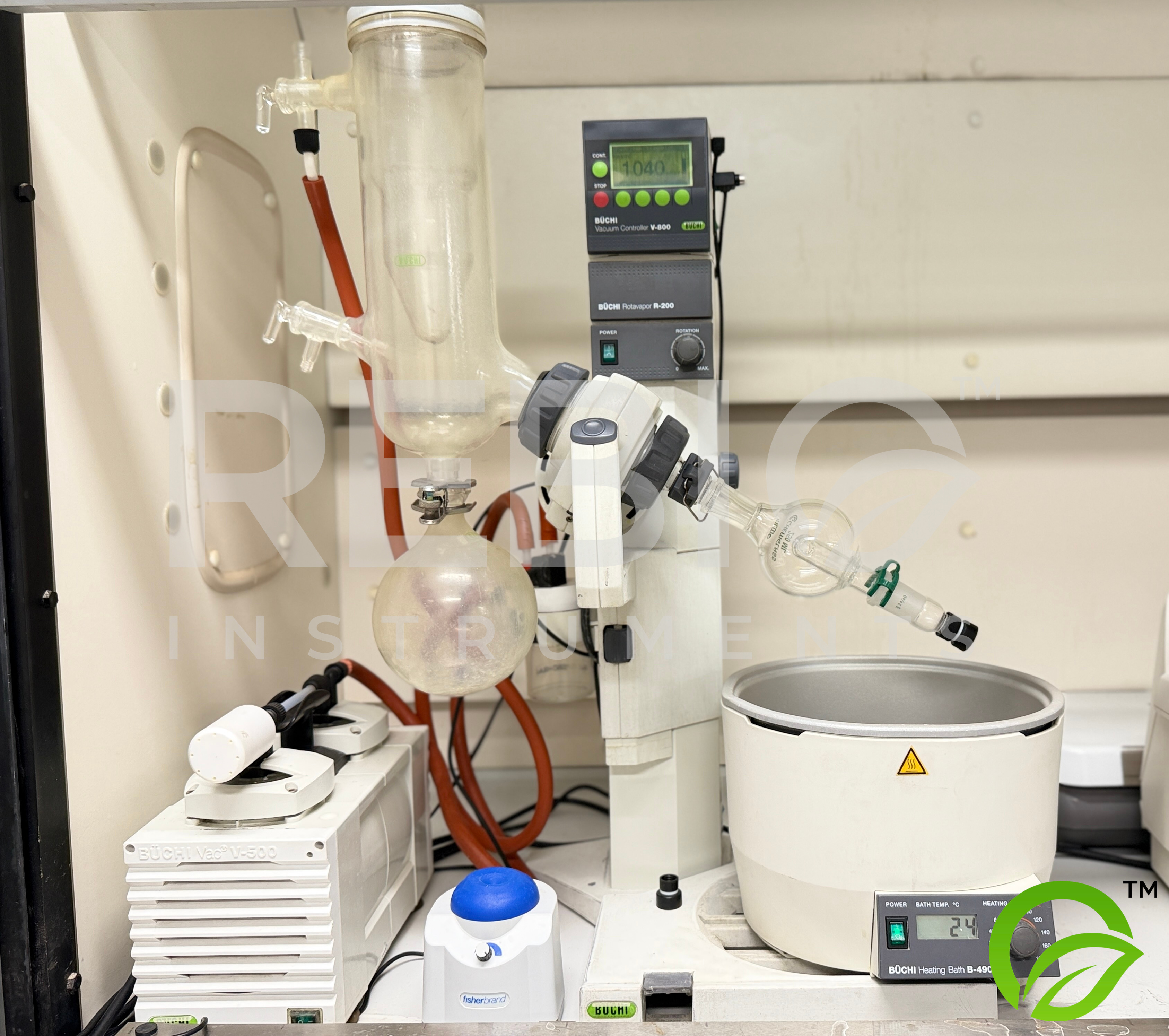 Used Buchi Rotavapor R-200 + V-500 Vacuum Pump