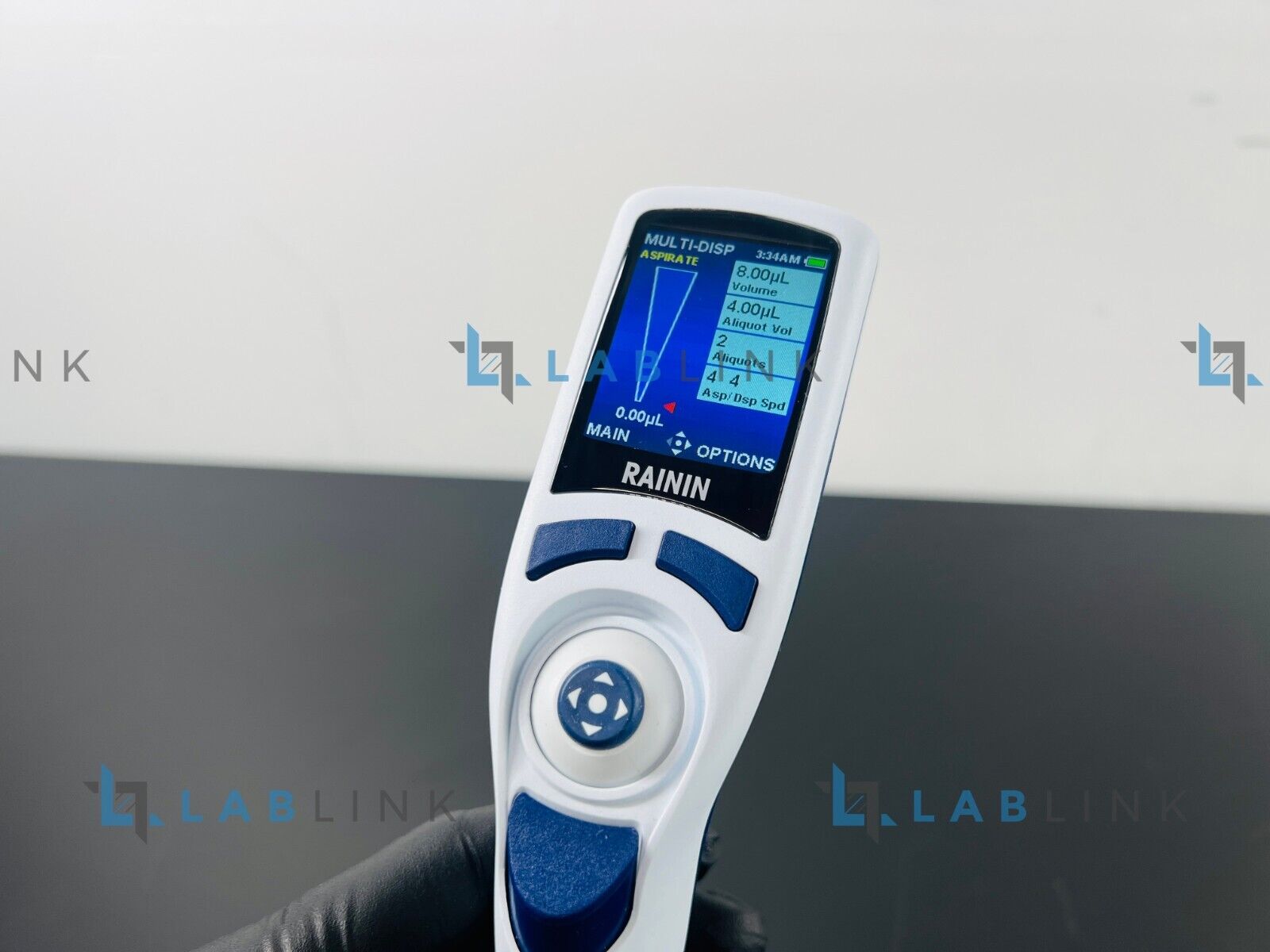 Used Rainin E4 XLS 5-50uL LTS 8 Channel Pipette Pipet + Charger with WARRANTY