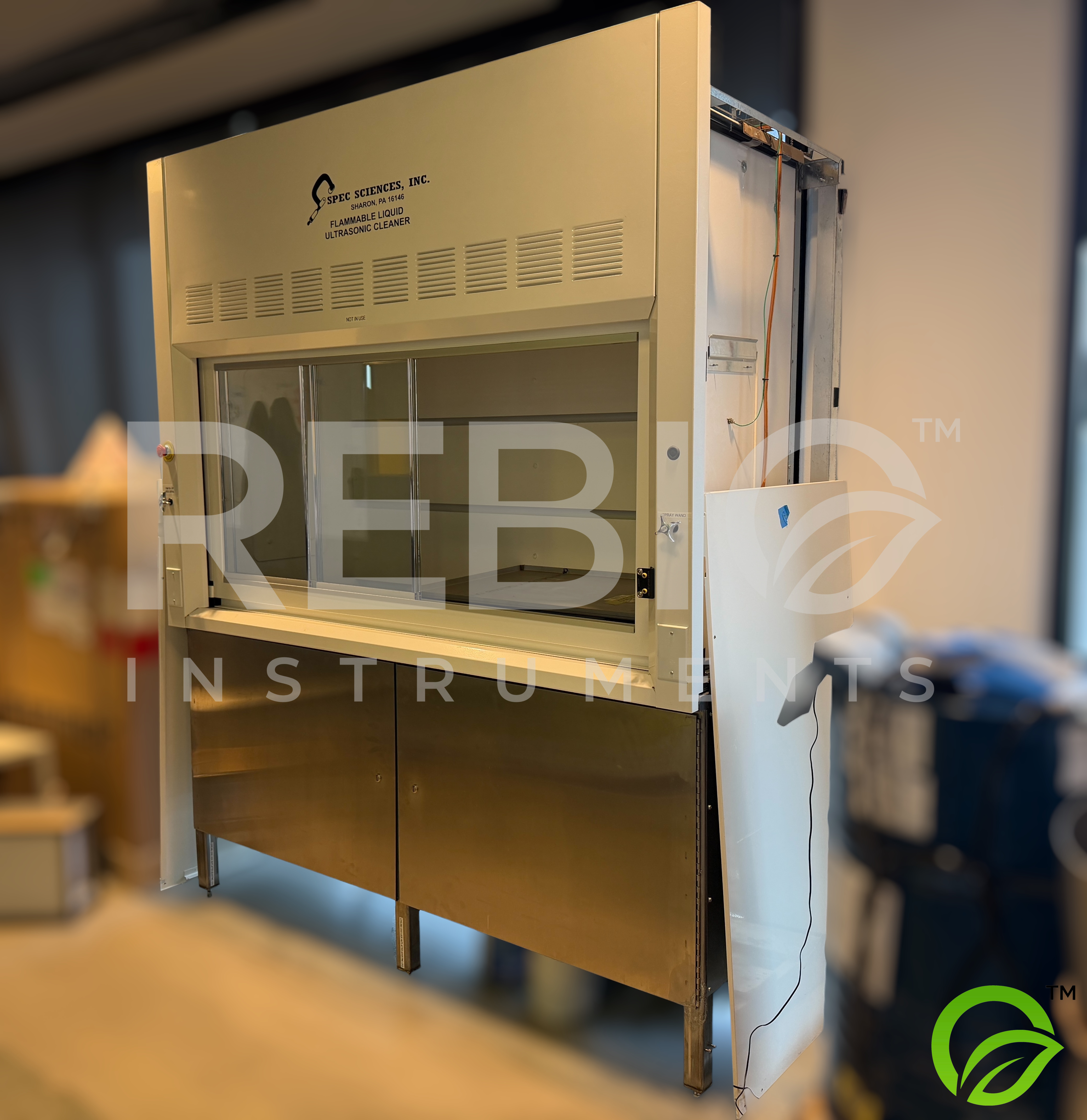 Used Spec Sciences Flammable Liquid Ultrasonic Cleaner Hood Model BT-130