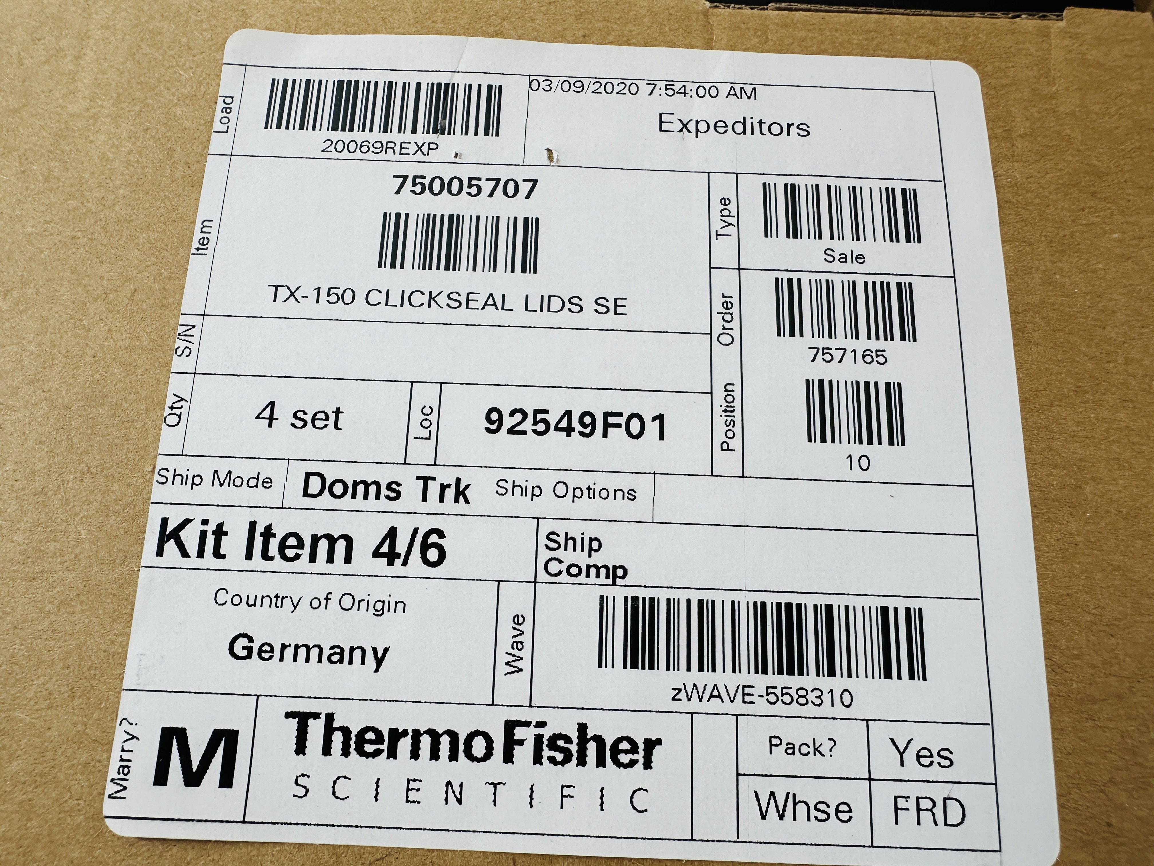 Used Thermo TX-150 Centrifuge Rotor + Buckets + Adapters + Biocontainment Lids