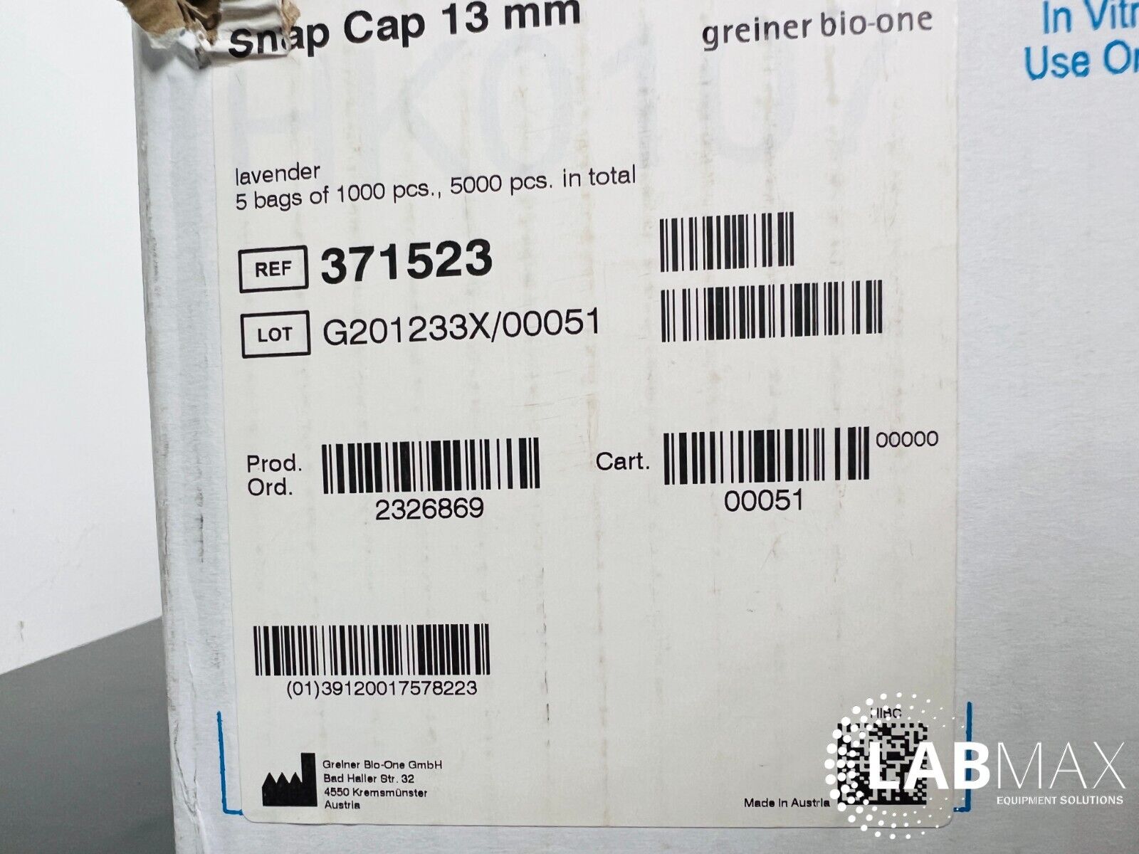 Greiner Bio-One Snap Caps 13mm 371523 ( Pack of 1000 )