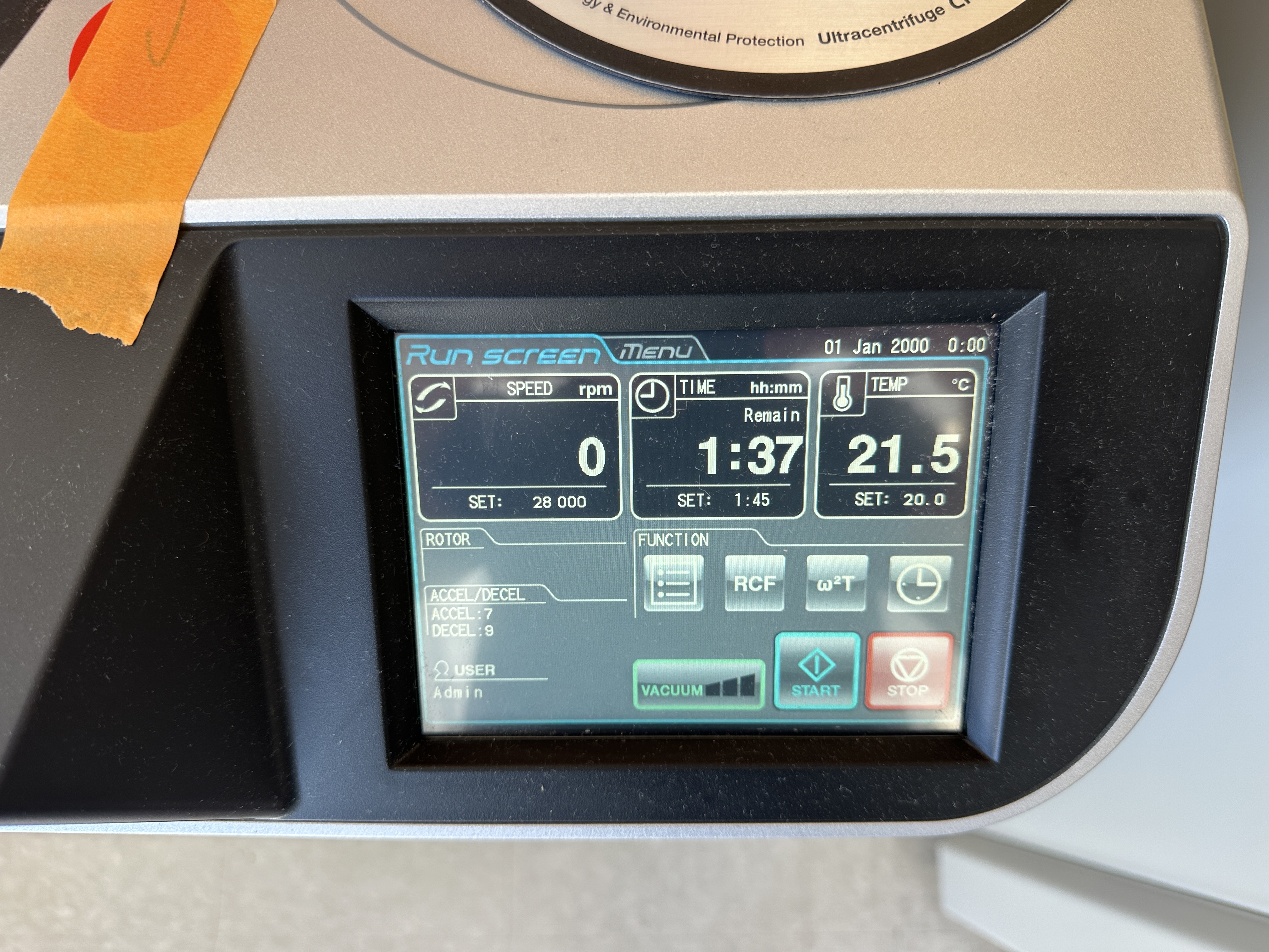 Used Hitachi CP100NX Ultracentrifuge with Accessories