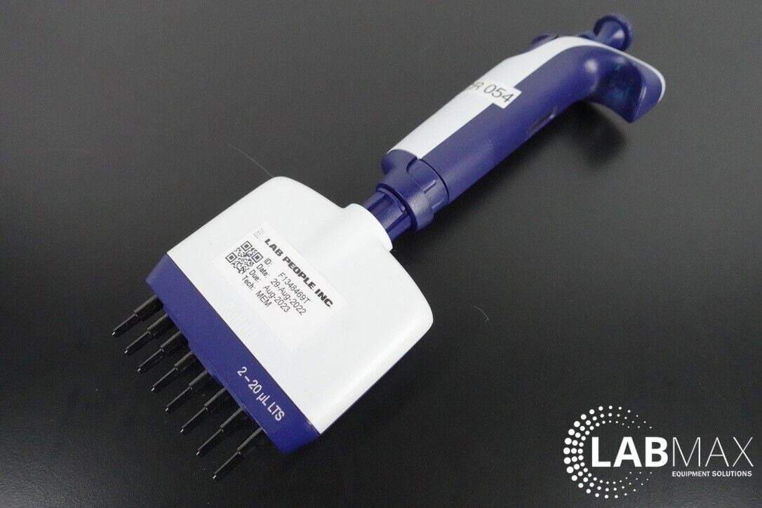 Used Rainin Pipet-Lite XLS L-20 / 2-20uL / 8-Channel Pipette with WARRANTY