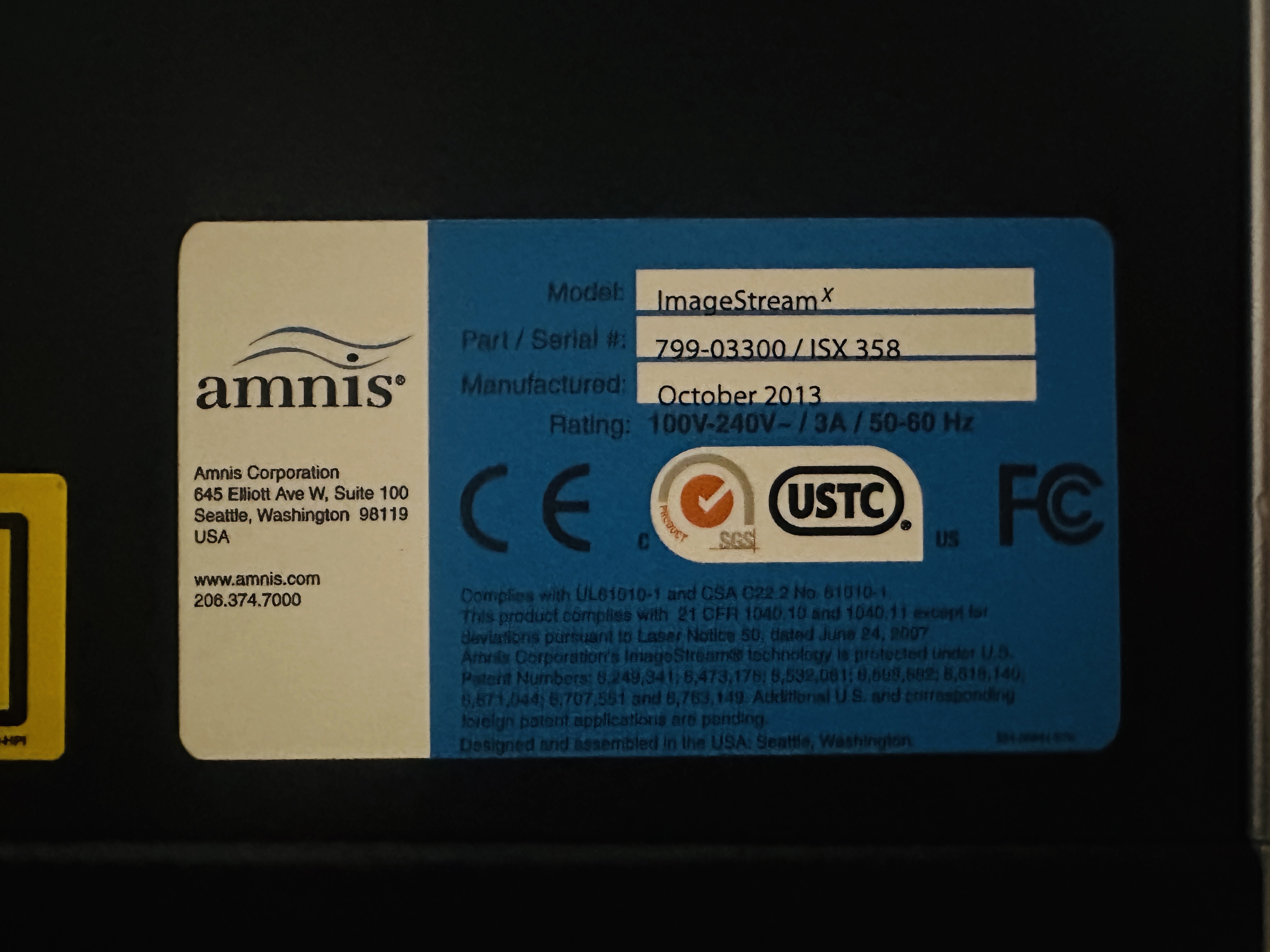 Used   Amnis ImageStream X Mark II Imaging Flow Cytometer MultiMag 