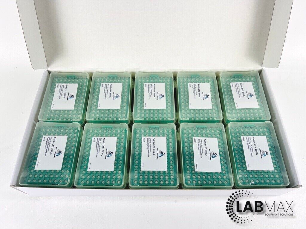 Rainin LTS 200uL Filter Tips / Pipette tips / 200 ul (10 Racks 960 Tips)