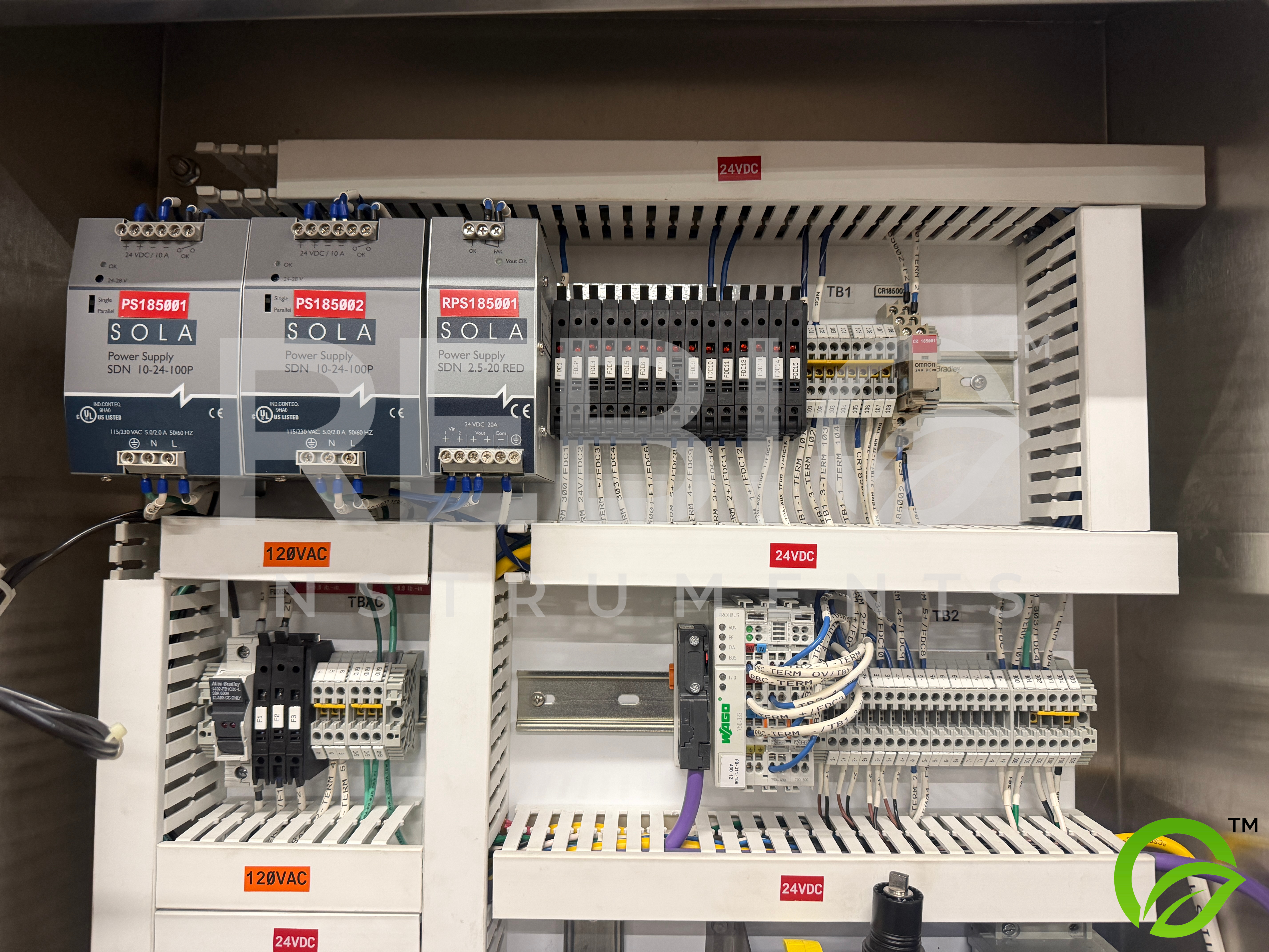 Used Allegheny Bradford Protein A Chromatography Column Skid F-1851 | 316SS | 4-Round × 3-High Column Array | ITT Pure-Flo Actuated Valves | UL Listed Controls | Mobile Pharma Skid