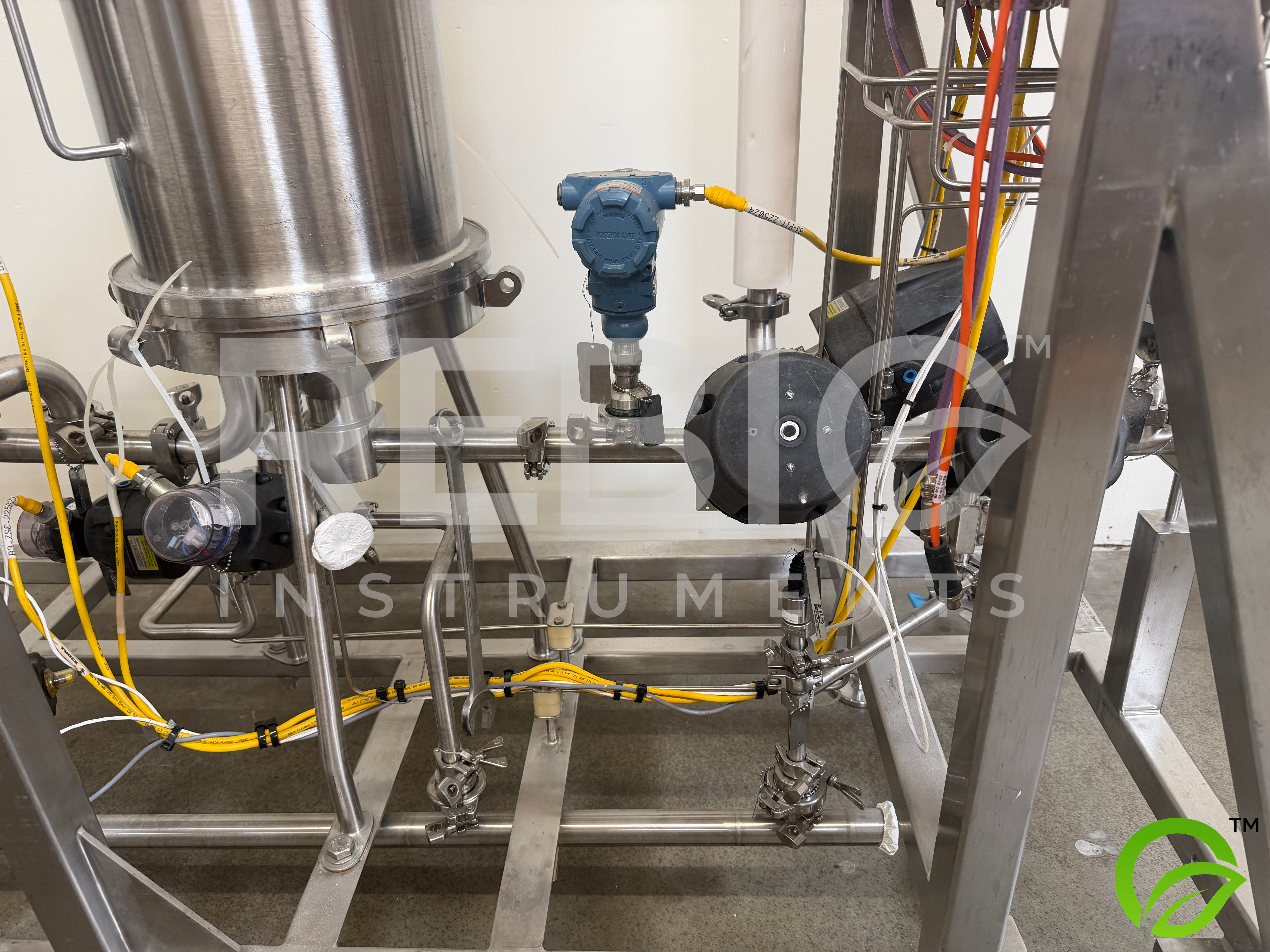 Used Allegheny Bradford Protein A Chromatography Pre-Filter Skid FC-2250 | 316SS | Rosemount Fieldbus | UL Listed Controls