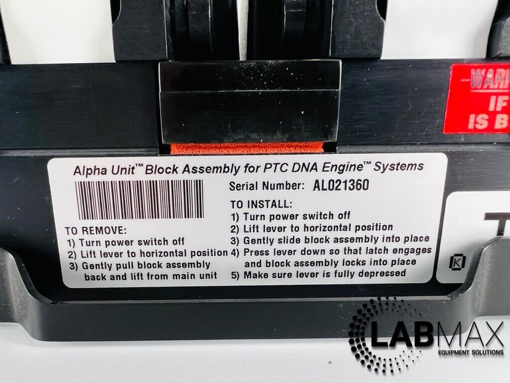 Used MJ Research/Bio-Rad Alpha Unit Dual 48 Well Block Assembly PTC DNA w/ WARRANTY
