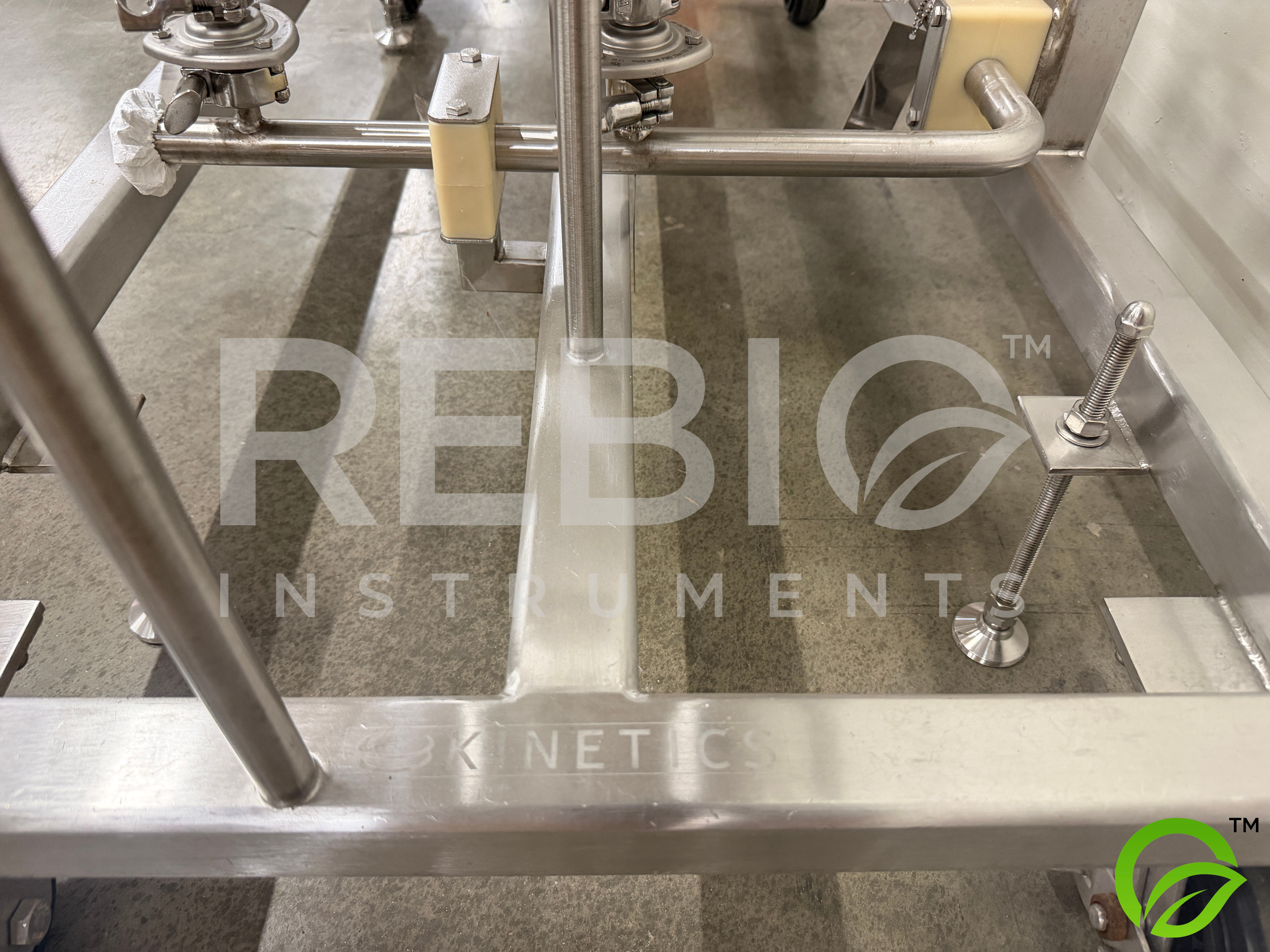Used Pall / Biokinetics Dual Column Chromatography Skid F-2601 | Millipore SS Filter Housings | 316SS | Manual Valve Array | Mobile Pharma Cart 