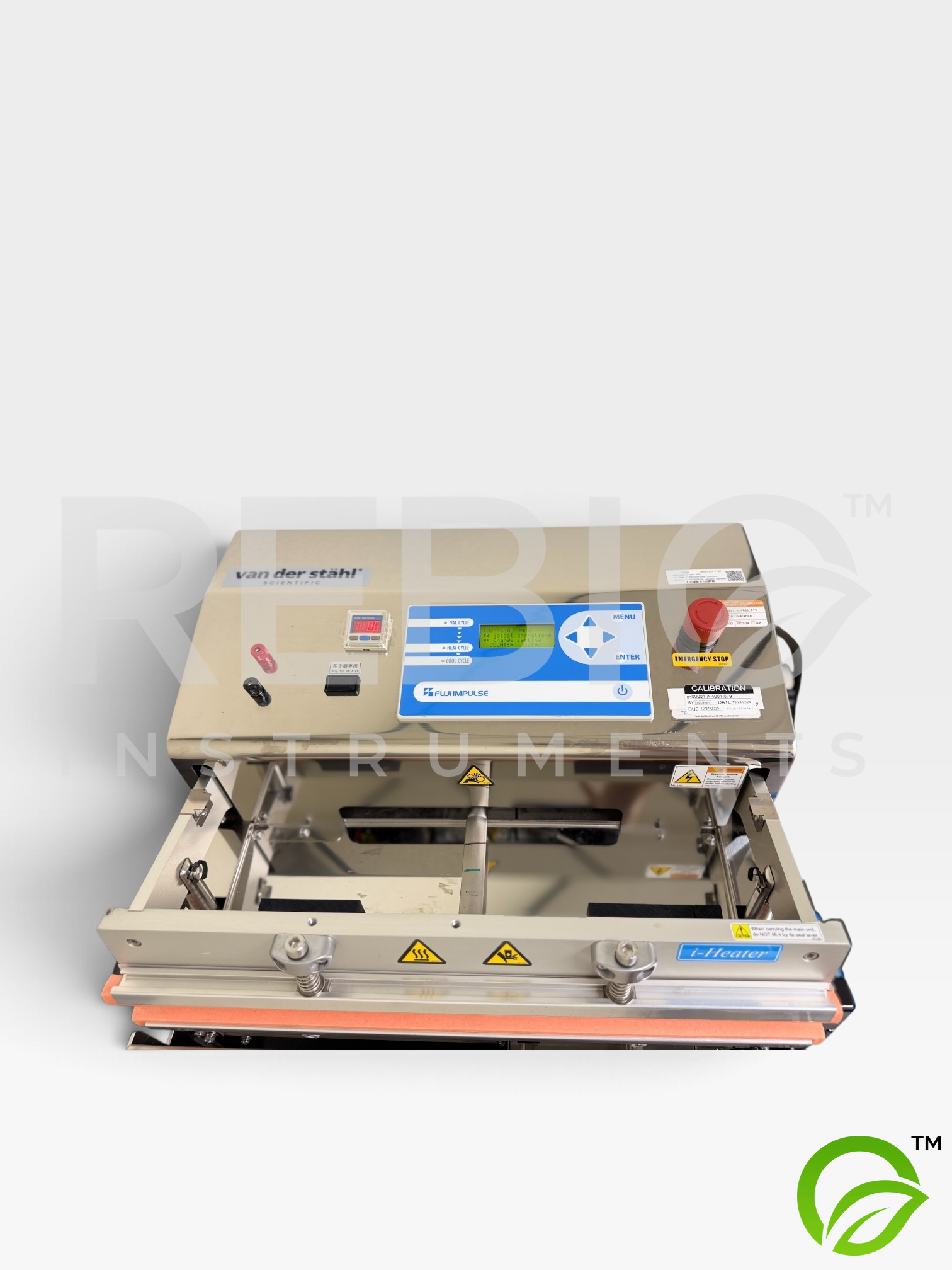 Used Van der Stahl V-460-10 Vacuum Pouch Sealer 460mm Gas Flush Device