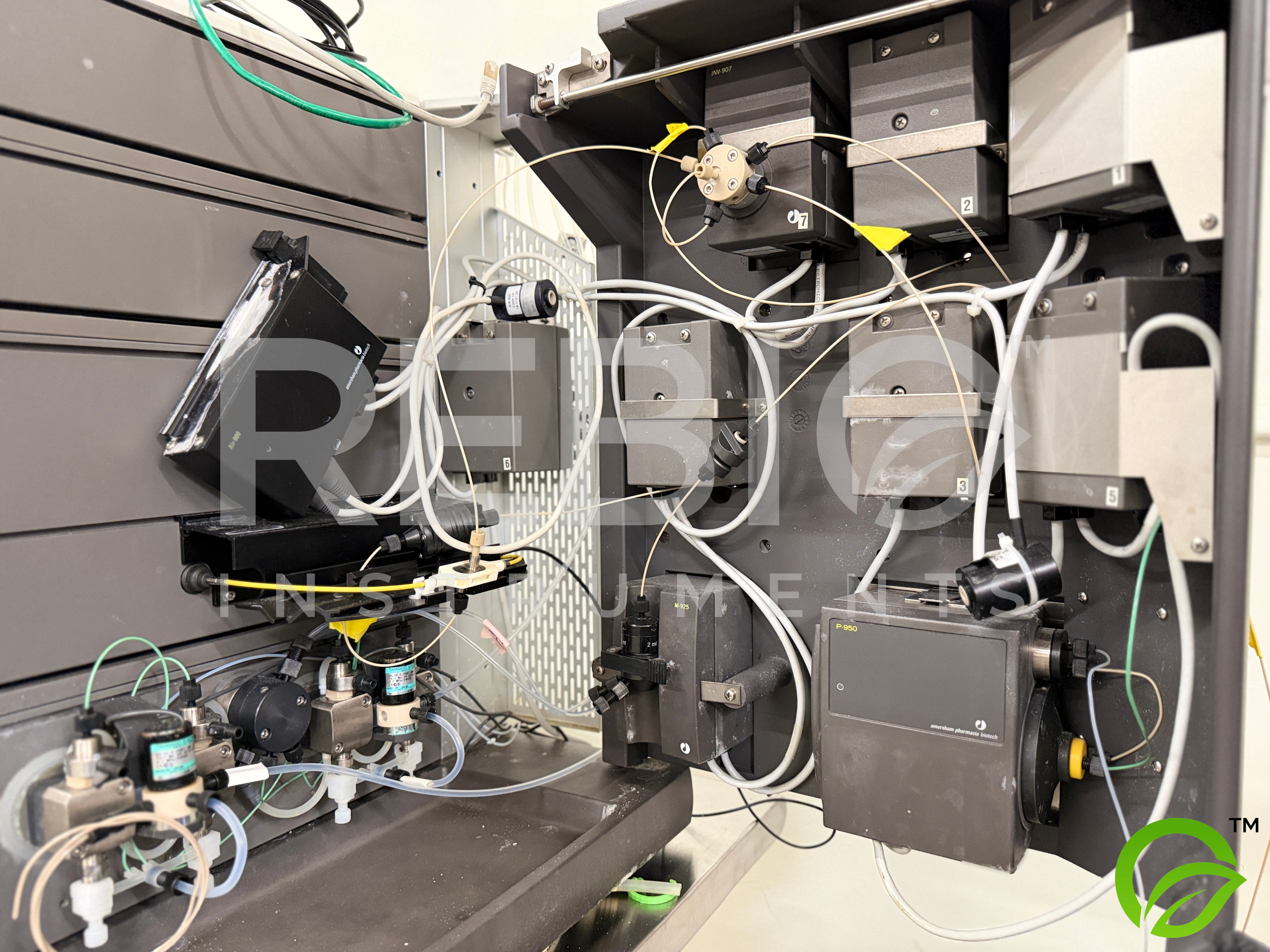 Used Lot of 3 GE AKTA Explorer FPLC Systems — 3x CU-950, 3x Frac-900, 1x Frac-920 — Protein Purification