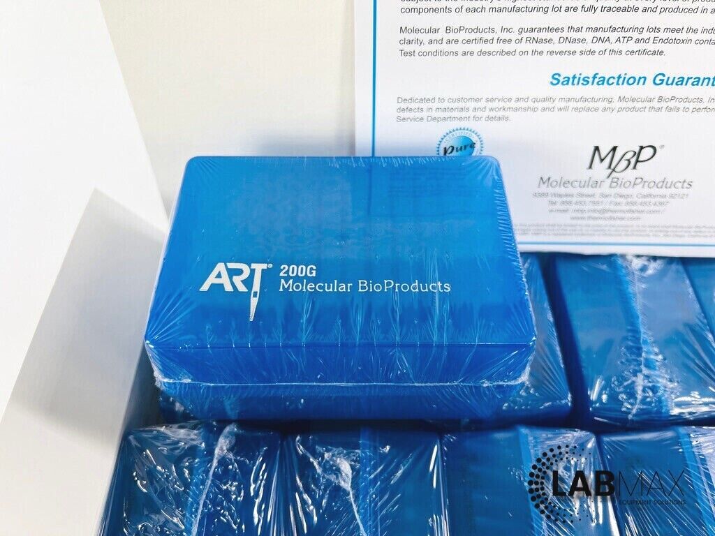 Thermo 200uL 2069G ART 200G Barrier Tip Wide Bore Genomic 10 Racks (960 Tips)