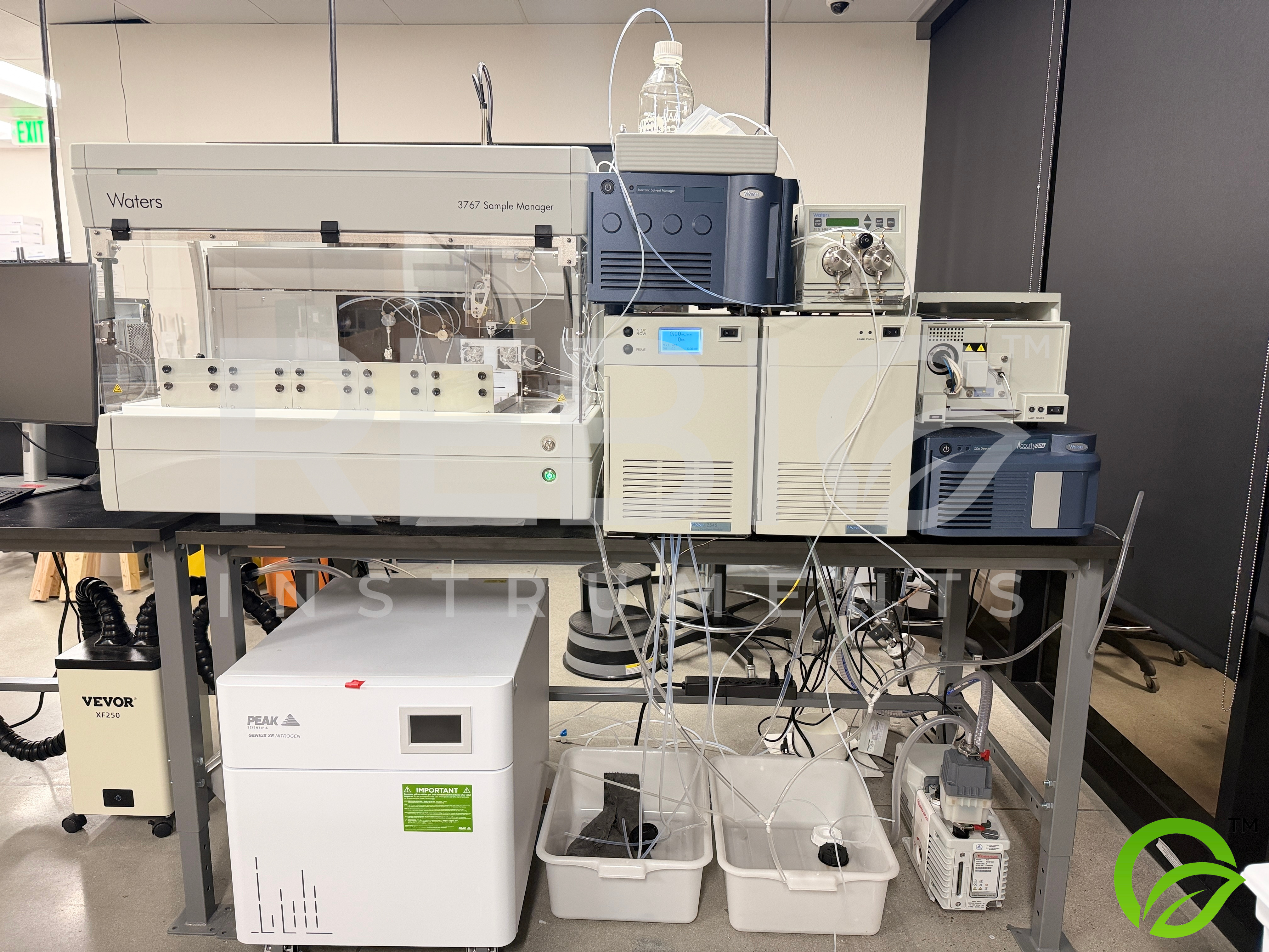 Used Waters AutoPurification System + ACQUITY UPLC H-Class PLUS w/QDa, PDA, FractionLynx, Nitrogen Generators – Complete LC-MS Purification Suite