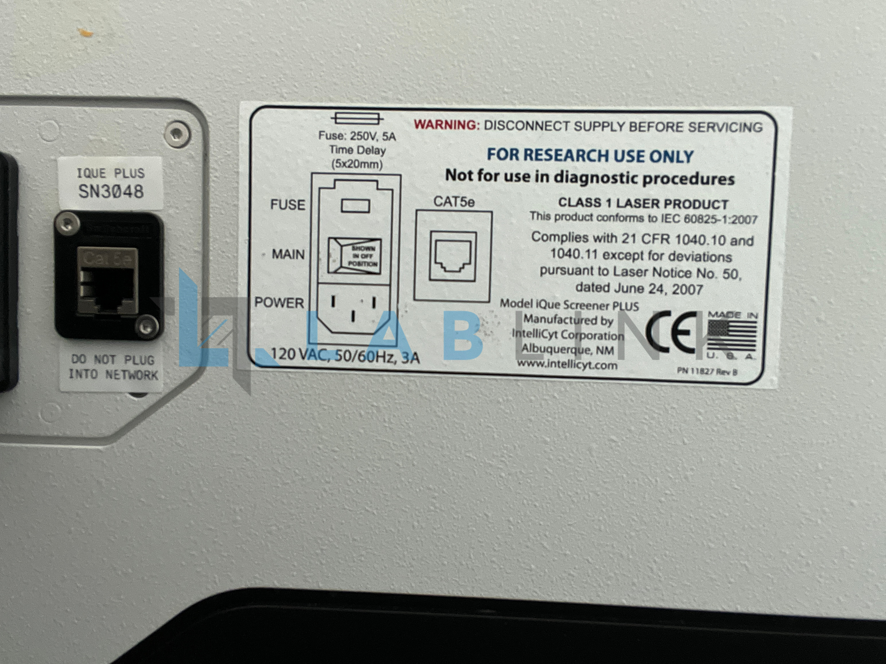 Used  Intellicyt iQue Screener Flow Cytometer with Sartorius IntelliCyt Fluidics Station