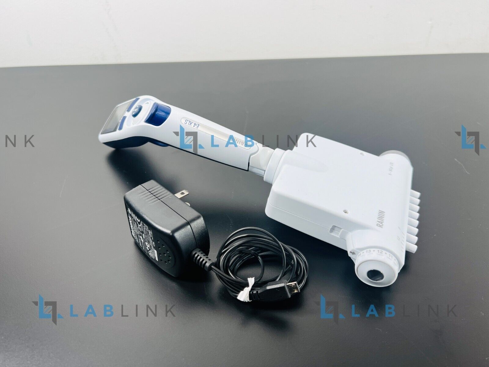 Used Rainin E4 XLS 5-50uL LTS 8 Channel Pipette Pipet + Charger with WARRANTY