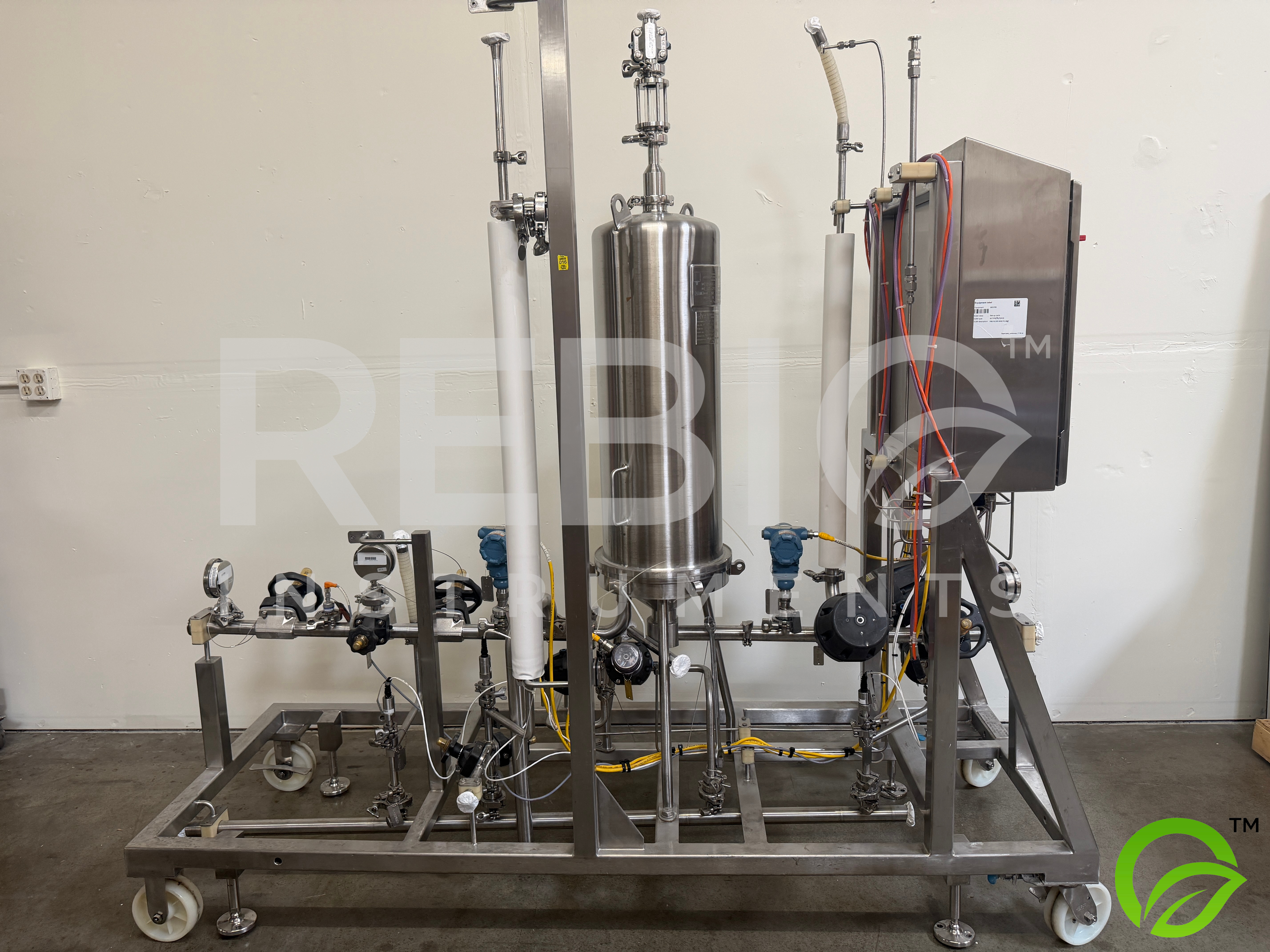 Used Allegheny Bradford Protein A Chromatography Pre-Filter Skid FC-2250 | 316SS | Rosemount Fieldbus | UL Listed Controls
