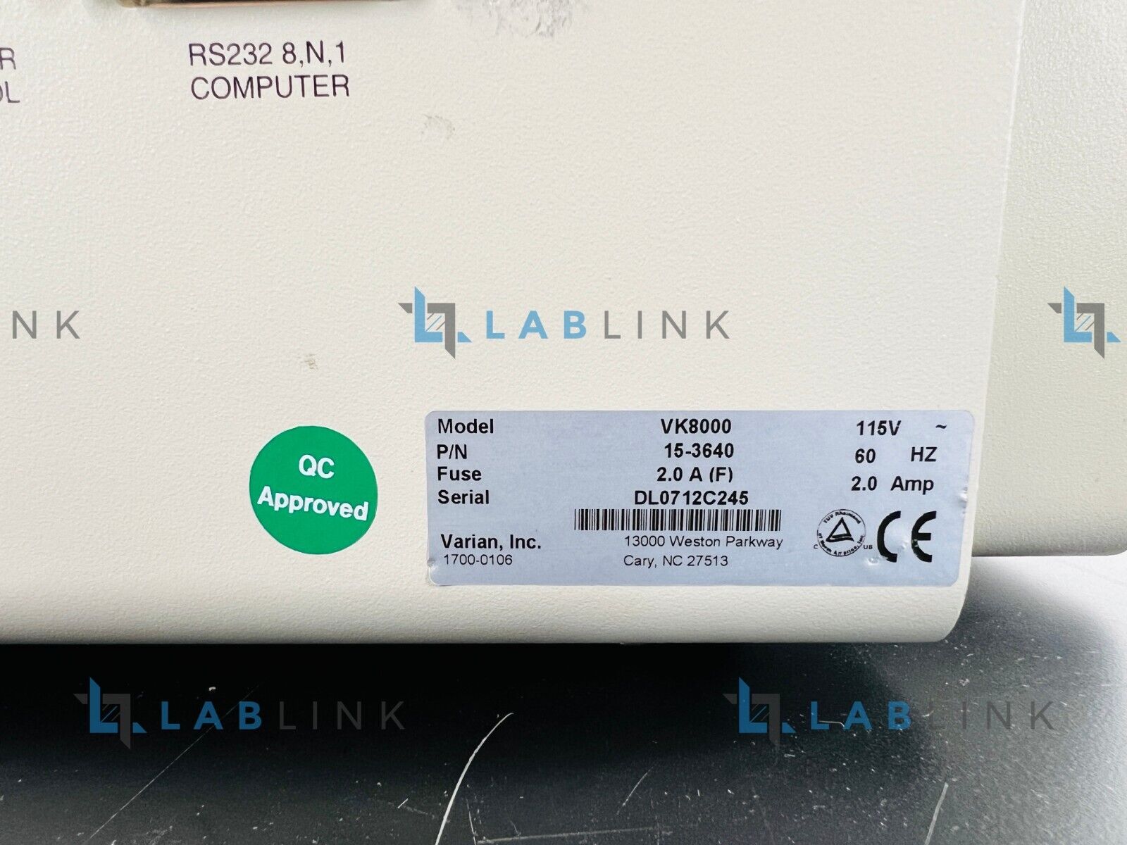 Used Varian VK 8000 Dissolution Sampling Station with WARRANTY