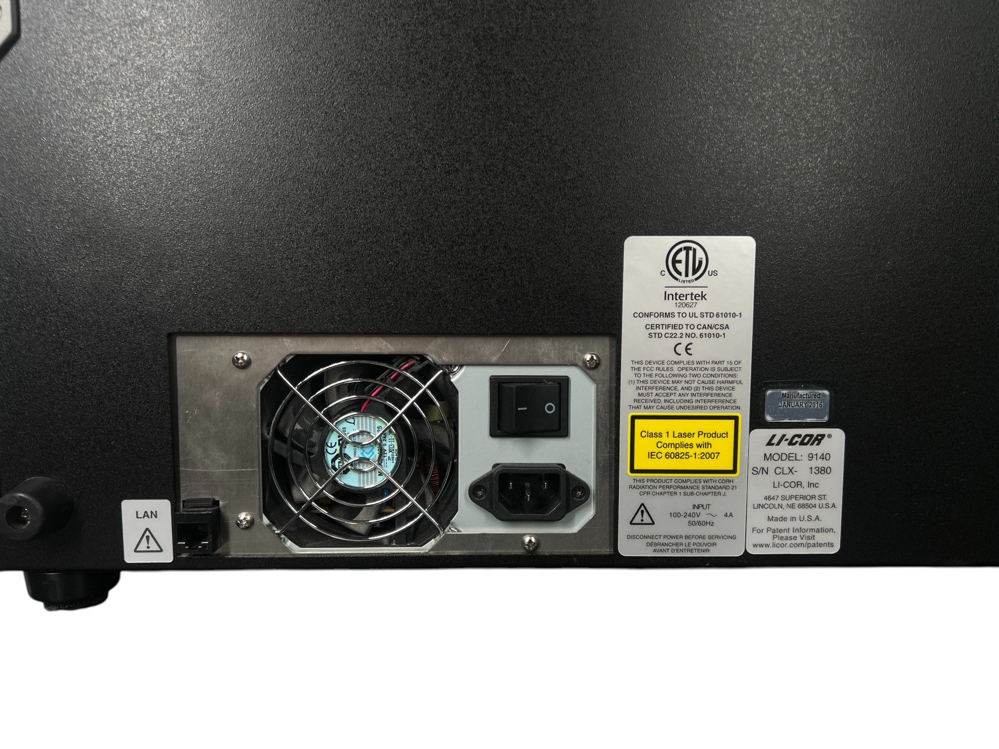 Used Li-Cor Odyssey CLx 9140 Infrared Imaging System