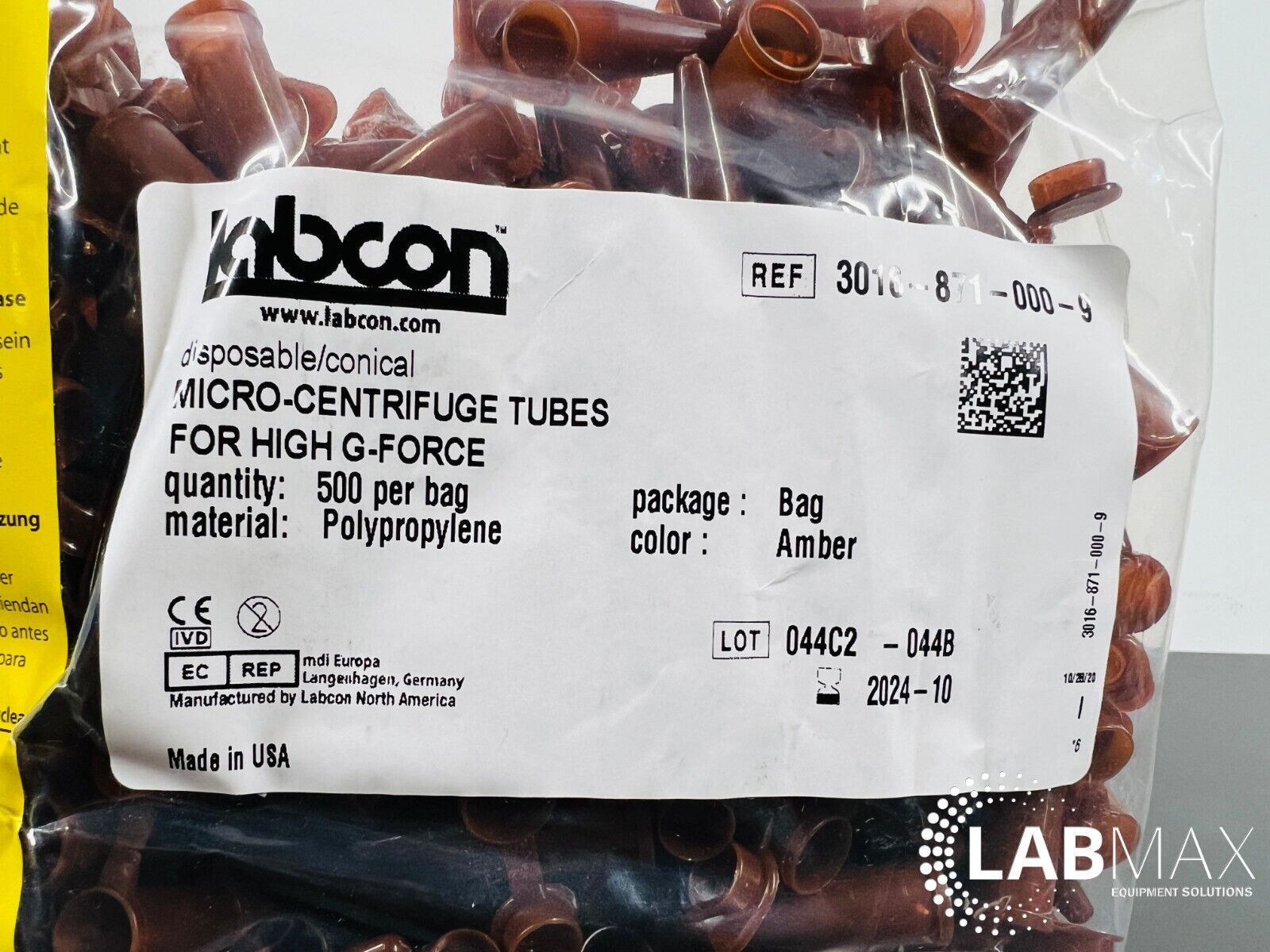 Labcon SuperSpin Microcentrifuge Tubes 1.5 mL ( Bag of 500 )