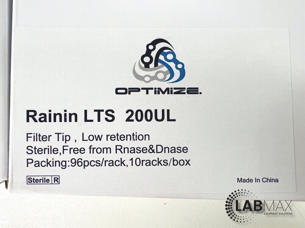 Rainin LTS 200uL Filter Tips / Pipette tips / 200 ul (10 Racks 960 Tips)