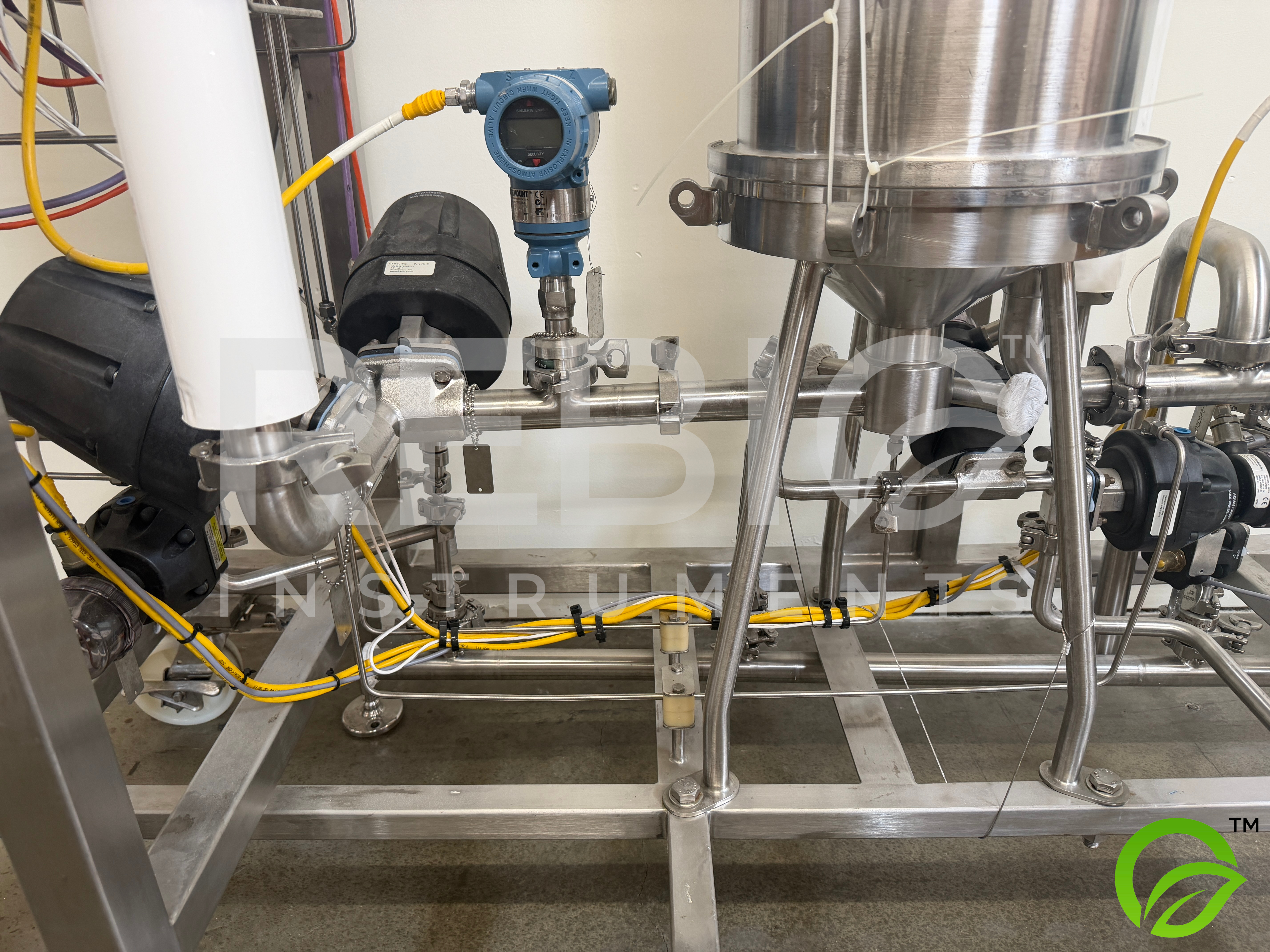 Used Allegheny Bradford Protein A Chromatography Pre-Filter Skid FC-2250 | 316SS | Rosemount Fieldbus | UL Listed Controls