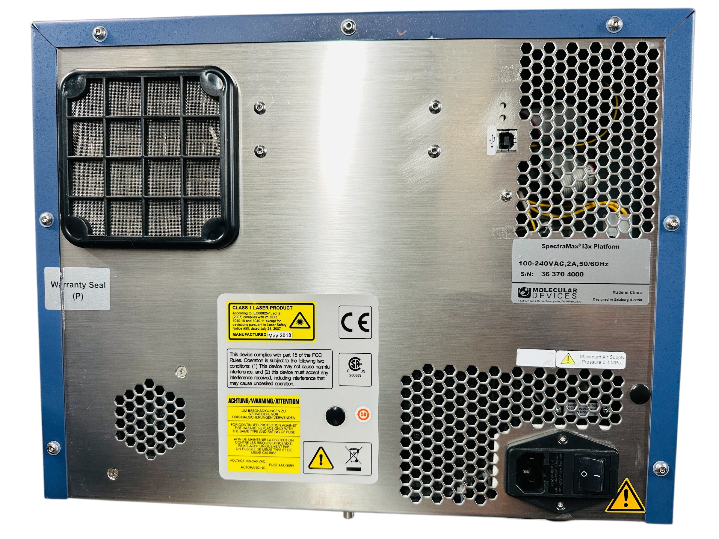 Used Molecular Devices Spectramax i3x Multi-Mode Microplate Reader 