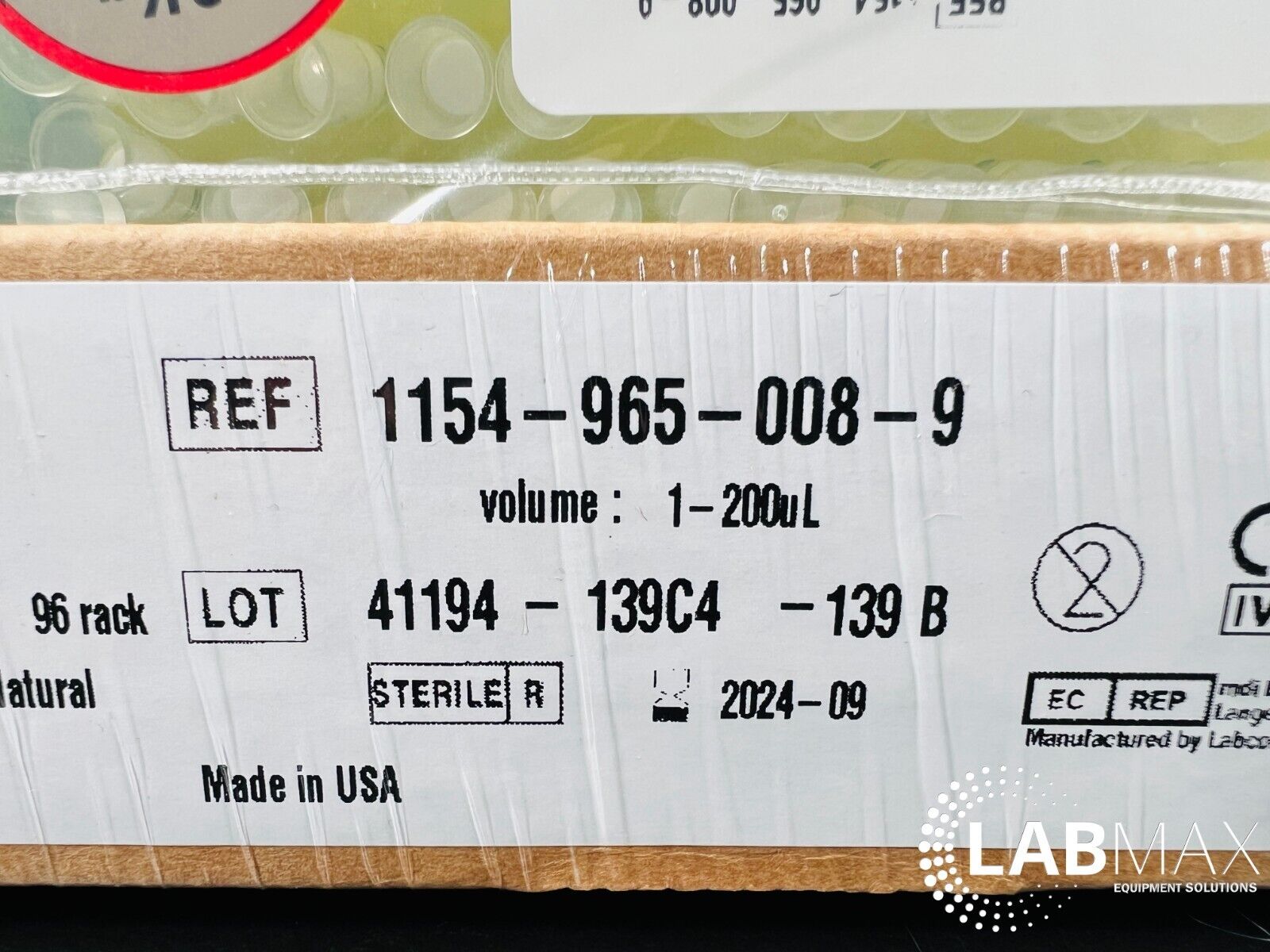 Rainin 200ul LTS Labcon 1-200ul  Filter Pipette Tips  (10 racks 960 tips)