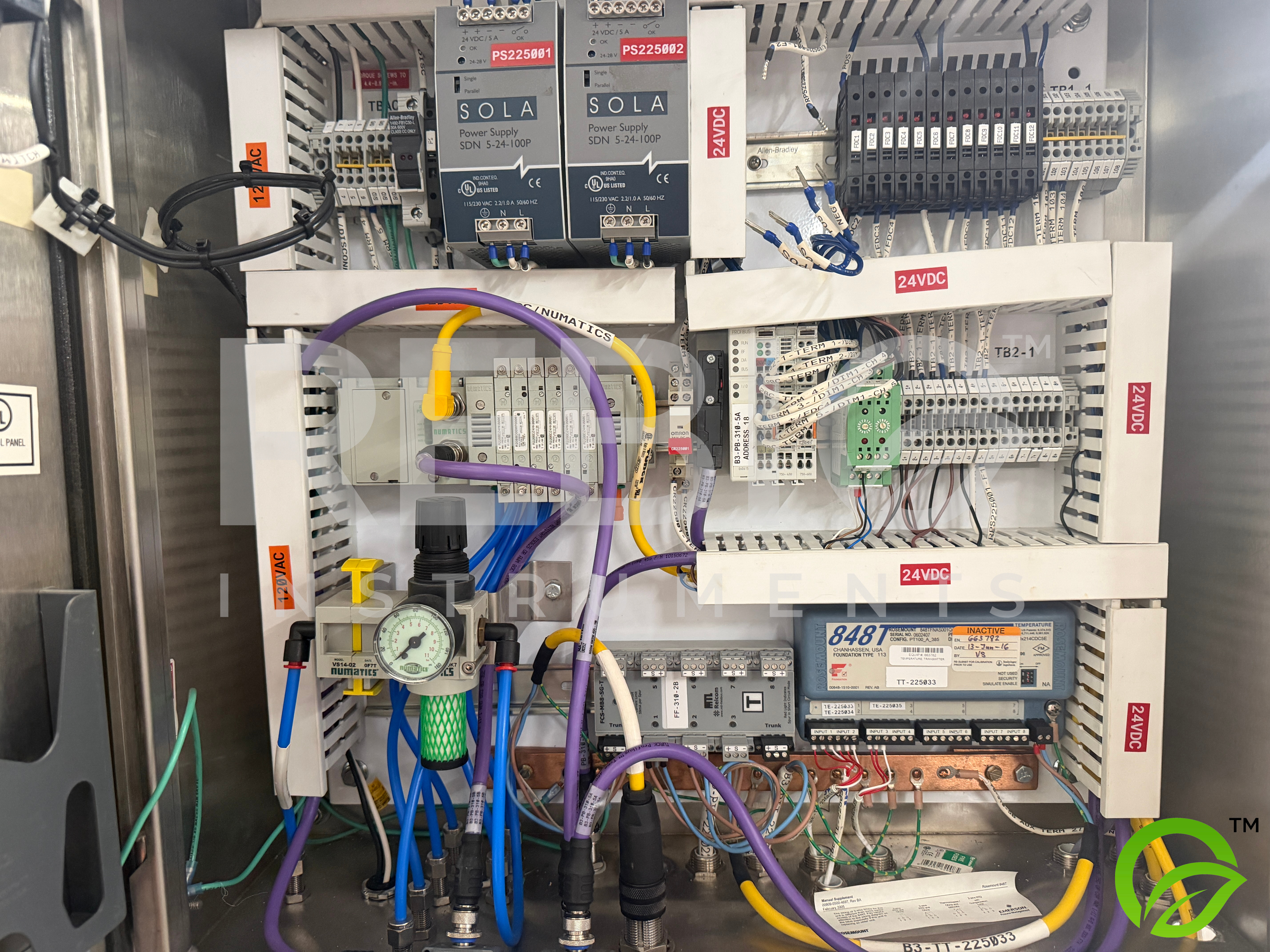 Used Allegheny Bradford Protein A Chromatography Pre-Filter Skid FC-2250 | 316SS | Rosemount Fieldbus | UL Listed Controls