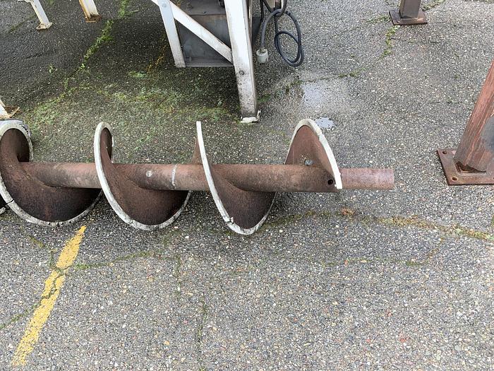 Used Mild Steel Auger Screw 18" Diameter X 23' Long