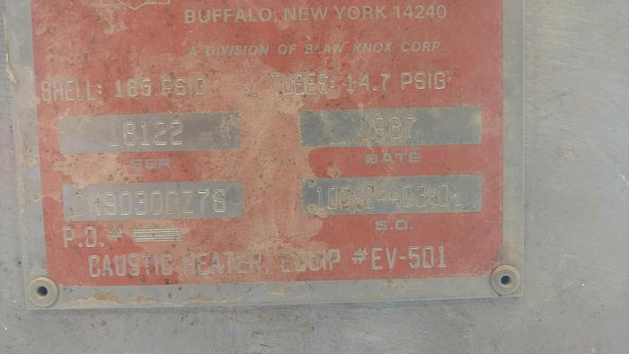 Used Evaporator, Caustic, Blaw Knox, 125 lb/hr, Drum Flaker, #L738570