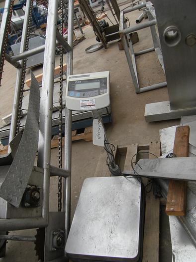 Used Scale, Platform, 15" X 20", CAS, Mdl BW-150, Bench, S/st #S741093