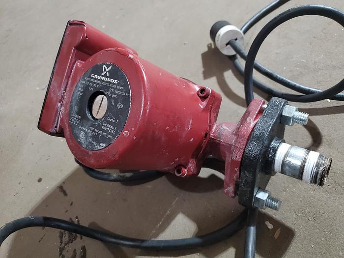 Used Grundfos UPS26-99F - Flanged, Cast Iron, Pump 1/6 HP, 115v