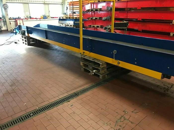 Gebraucht BUDDE Gurtförderer Förderband Steigband mit Knick