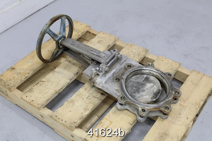 Used Dezurik 8" Hand Operated Knife Gate Valve #41624