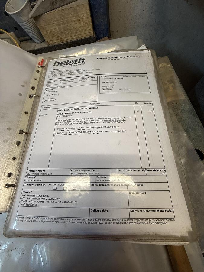 Used BRUGT CNC-VANDSKÆRER FABR. BELOTTI, MODEL CPT 4020 5X