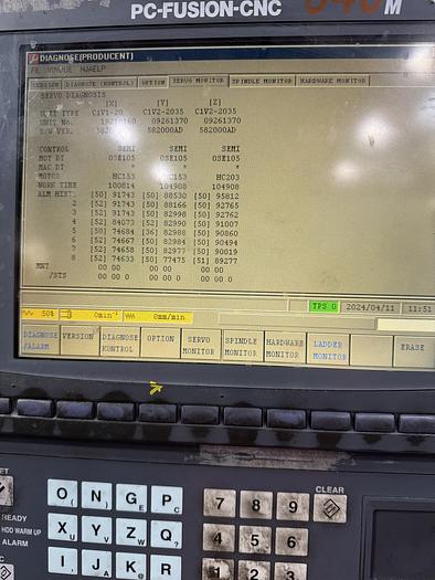 Used BRUGT VERTIKALT BEARBEJDNINGSCENTER FABR. MAZAK, MODEL VTC 200 B
