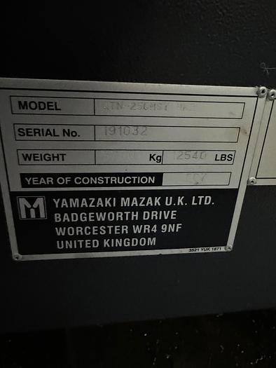 Used BRUGT CNC-DREJEBÆNK FABR. MAZAK, MODEL QTN 250 II MSY