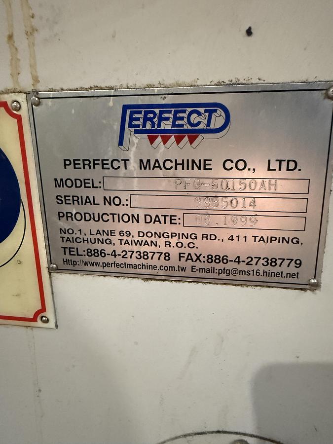 Used BRIGT NC-STYRET PLANSLIBER FABR. PERFECT, MODEL PFG-50150 AH